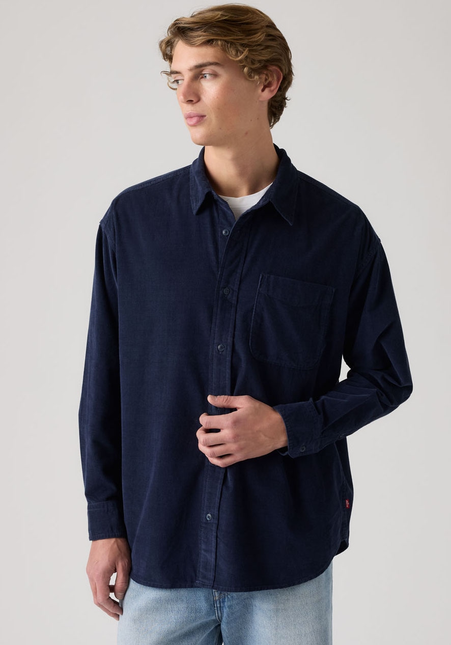 Levi's® Langarmhemd »LOOSE BUTTON UP« aus Feincord, Baumwolle