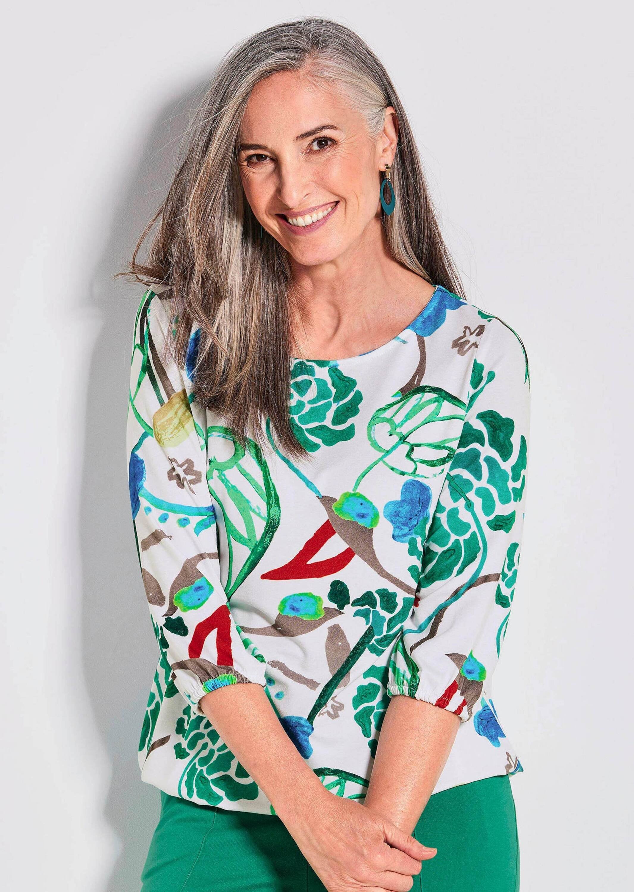 GOLDNER Kurzarmshirt »Kurzgröße Shirt« Gummibund