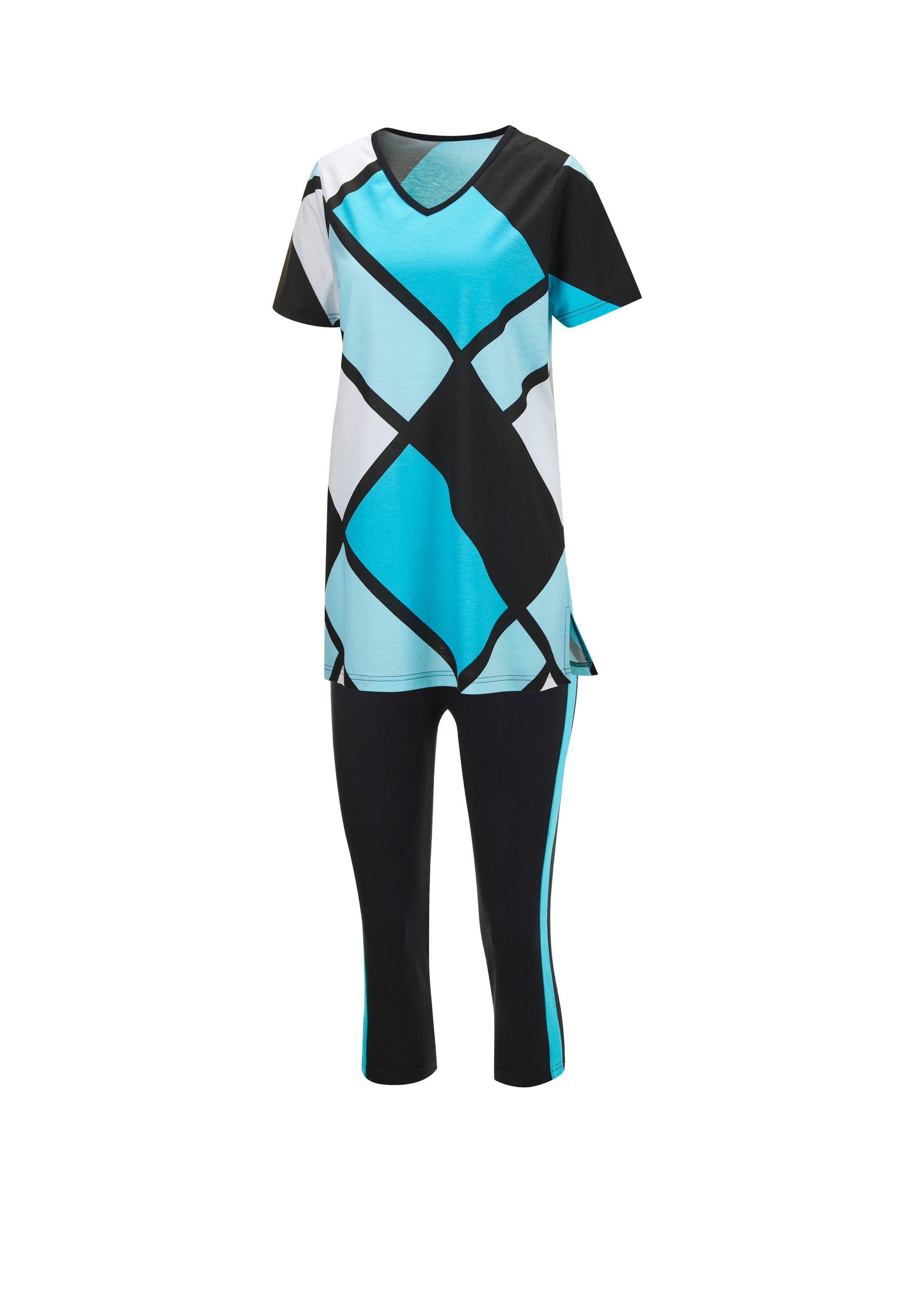 Witt Capri-Pyjama »Capri-Anzug Caprianzug mit Grafik-Dessin« 1 Stk.