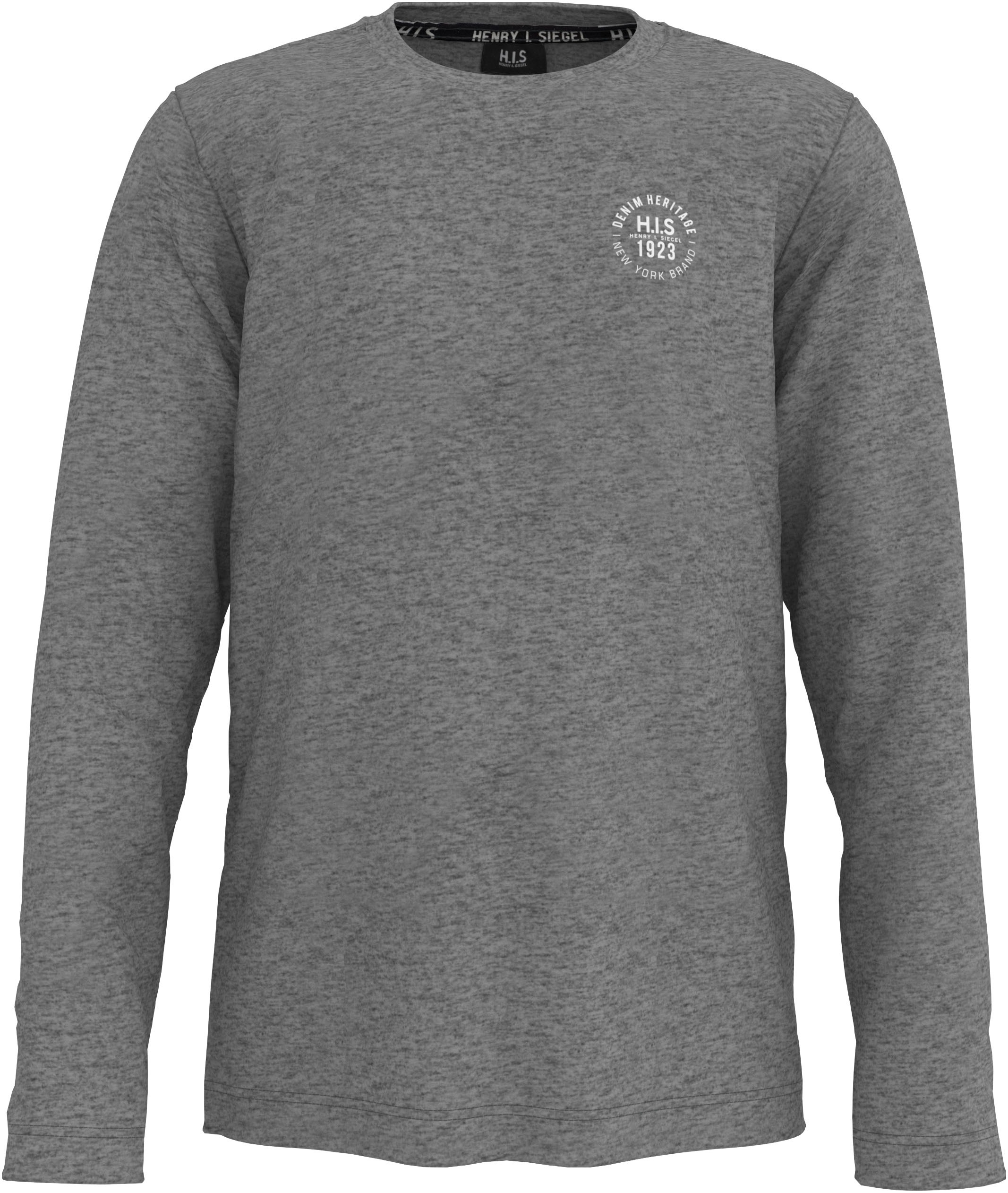H.I.S Langarmshirt »2 Shirts mit Logoprint«, (Packung, 2 tlg.), NEU: HIS für TEENS! 2er Pack Shirts