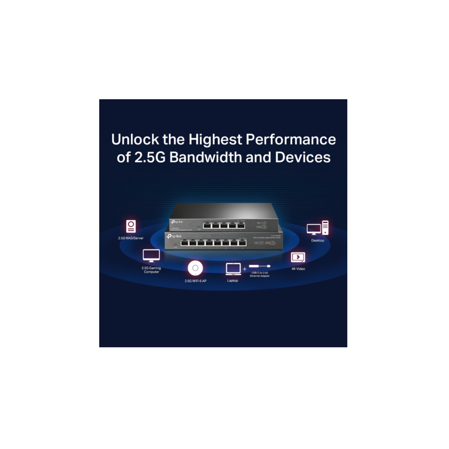 TP-Link Netzwerk-Switch »5-Port 2.5G Desktop Switch«