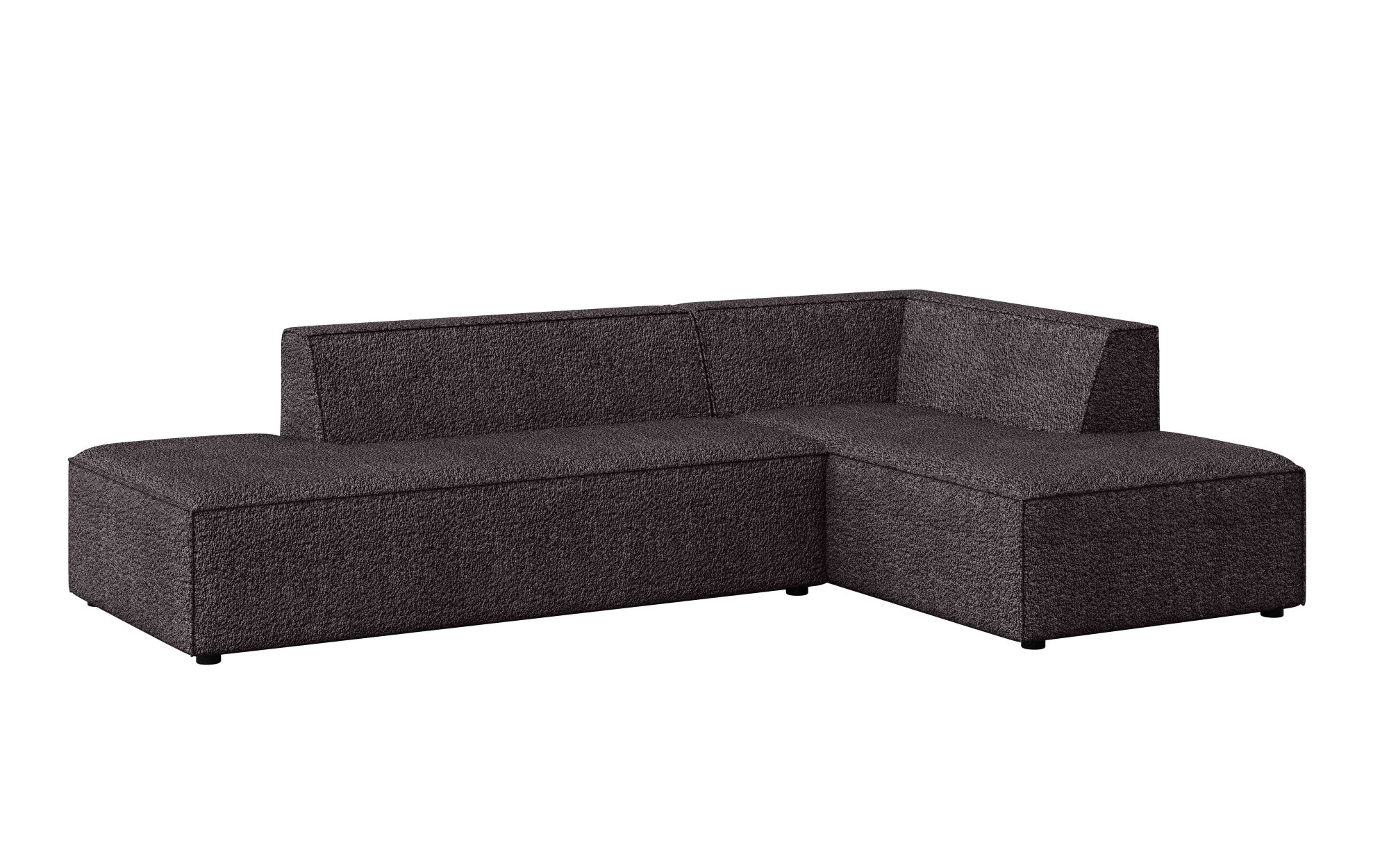 INOSIGN Ecksofa »Ecksofa Cavan mit Ottomane links oder rechts bestellbar«, L-Form mit Wellenunterfederung, Maße B/T/H: 270/180/72 cm