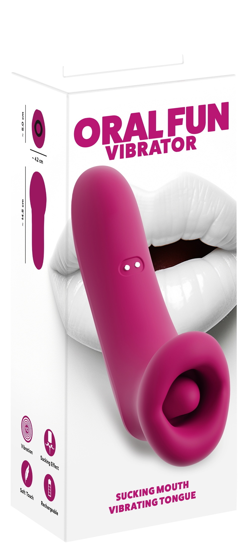 You2Toys Vibrator »Auflegevibrator Oral Fun Vibrator Sucking Mouth Vibrating Tongue«