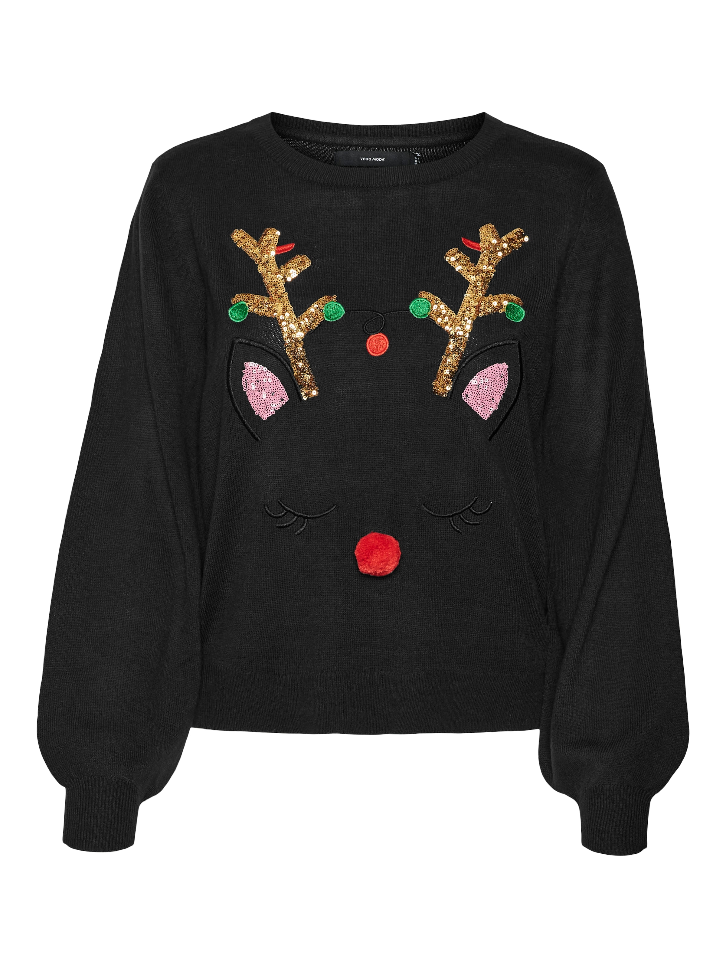 Vero Moda Weihnachtspullover »VMRUDOLF LS O-NECK PULLOVER XMAS LCS«