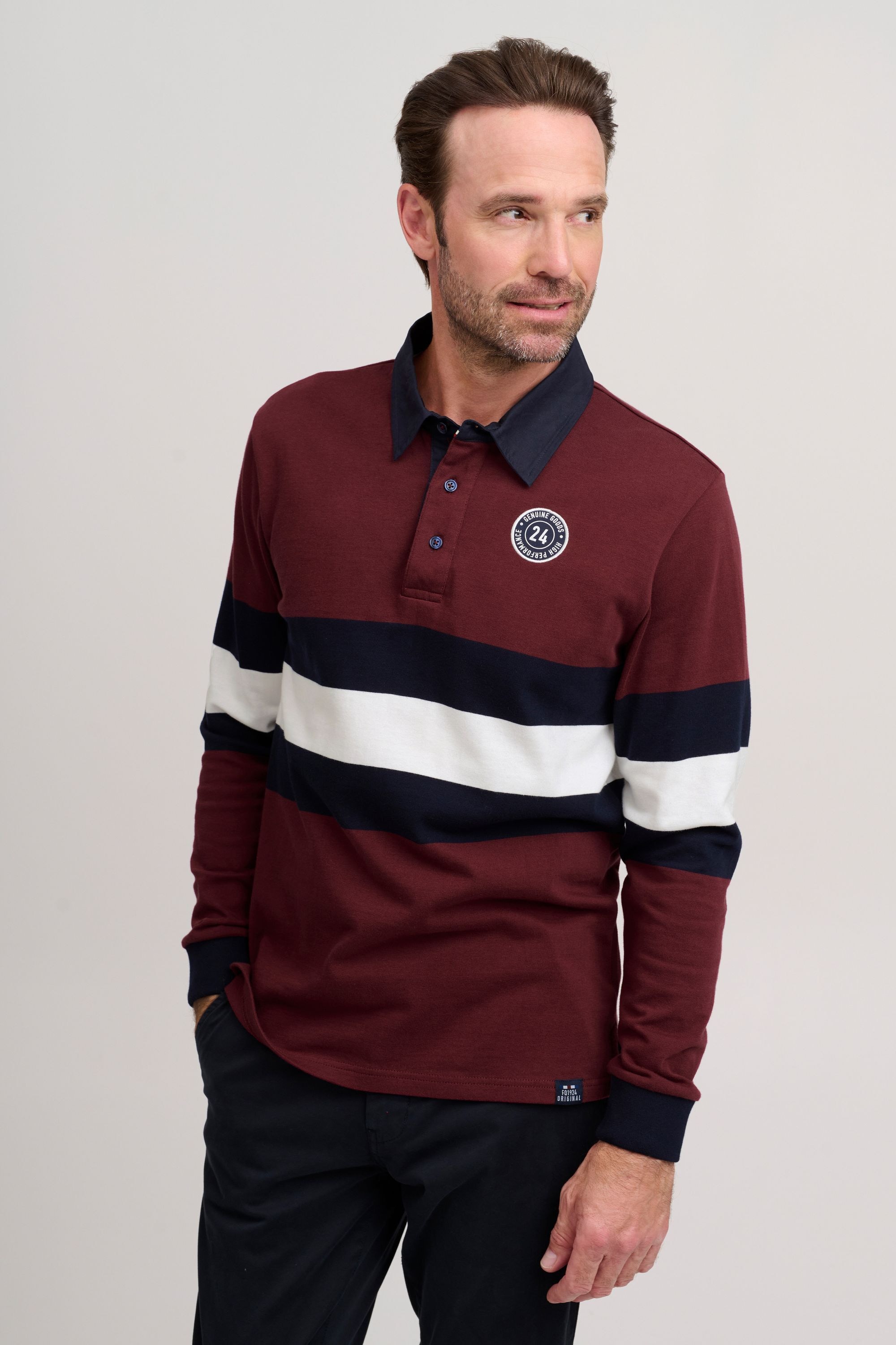FQ1924 Langarm-Poloshirt »Langarm-Poloshirt FQMikkael«