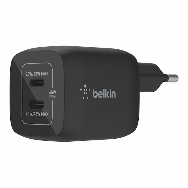 Belkin USB-Ladegerät »45W Dual USB-C GaN Ladegerät Power Deliver, PPS«, für  Apple iPhone Samsung Galaxy Google Pixel online shoppen bei OTTO
