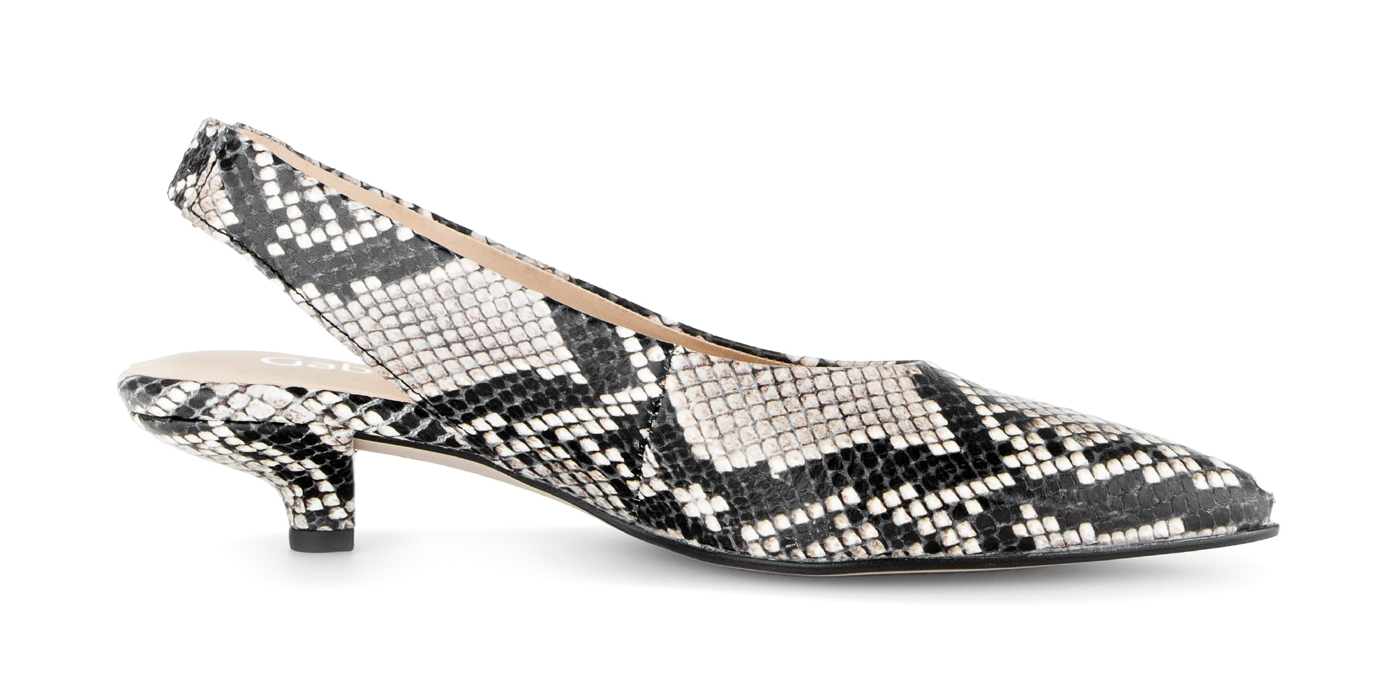 Gabor Slingpumps  Trichterabsatz, Businesschuh, Festtagsschuh in Snake-Optik