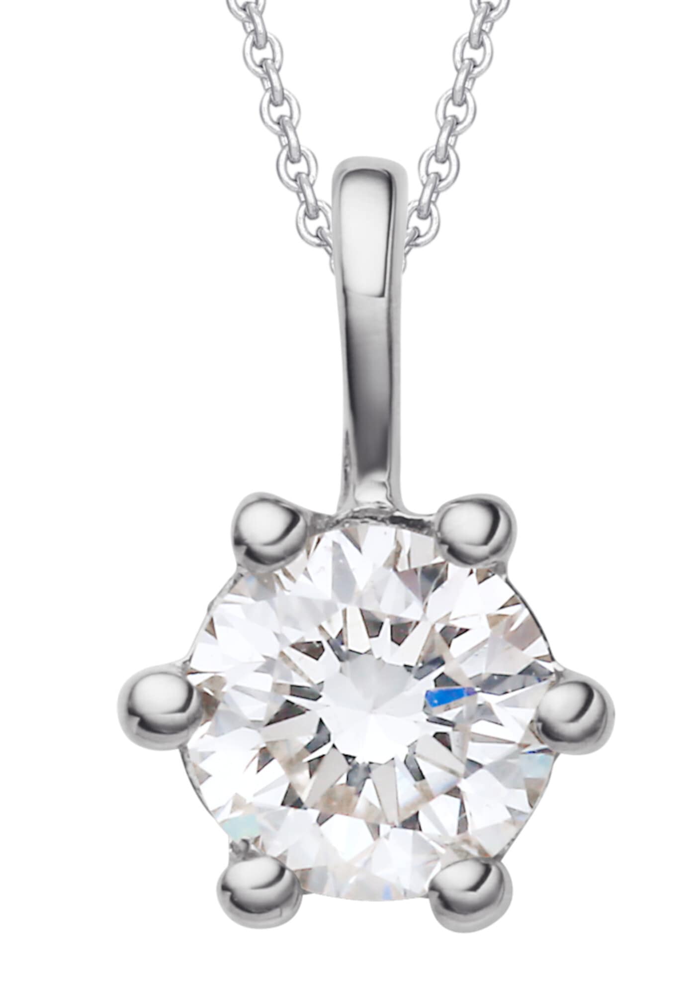 ONE ELEMENT Kettenanhänger »0.2 ct Diamant Brillant Anhänger aus 950 Platin«