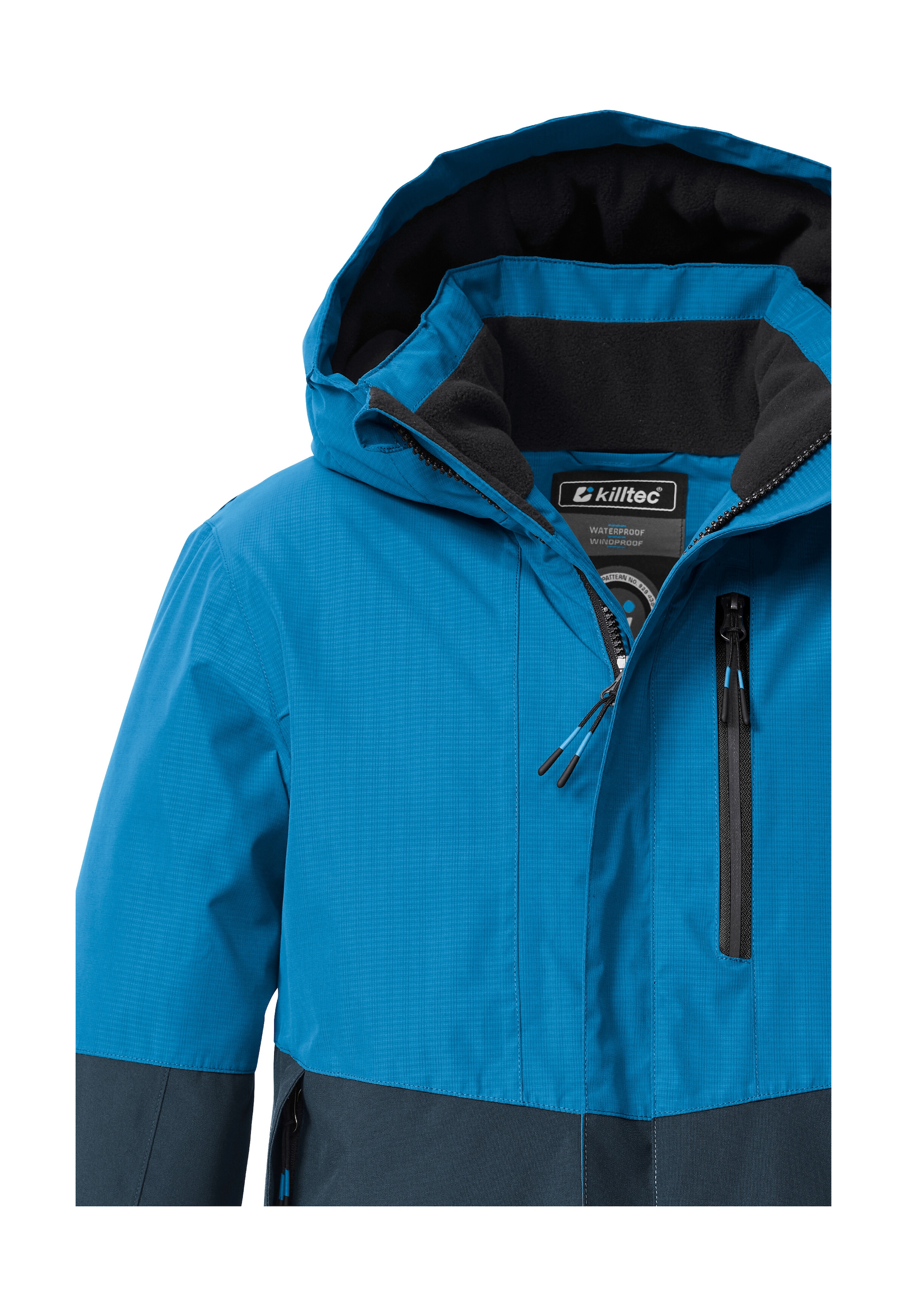 Killtec Funktionsjacke »KOW 222 BYS JCKT«, Wind- u. wasserdichte Kinderjacke mit Fleece, reflektierender Print