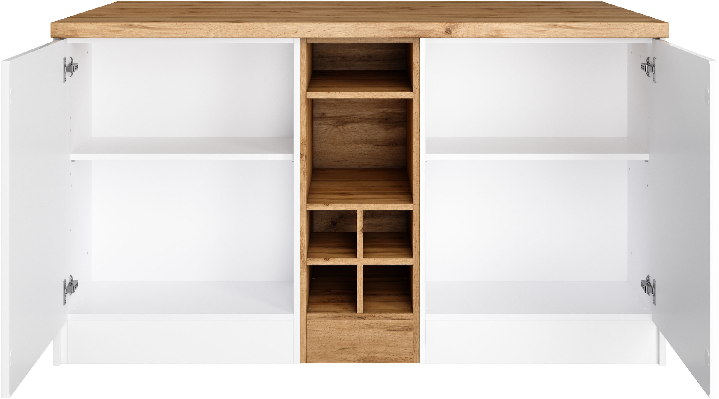 KOCHSTATION Kücheninsel »KS-Milan«, Stellmaß 153/100 cm, viel Stauraum, Lebensmittelpunkt: Küche