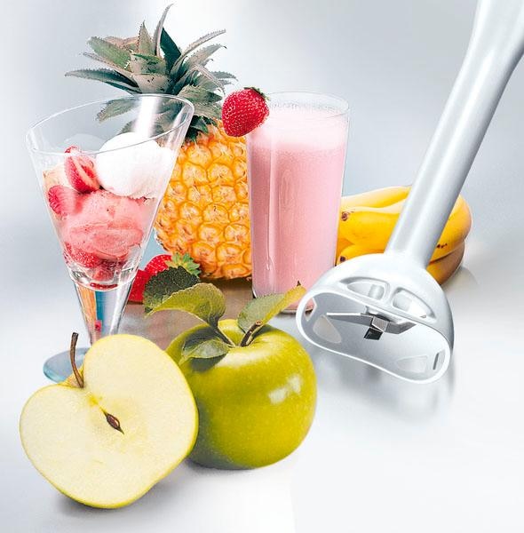 BOSCH Handmixer »CleverMixx MFQ3540 Edelst. Rührbesen/Knethaken, Mixfuß, weiß/grau«, 450 W, Becher, 5 Stufen, Turbotaste, Auswurftaste, Made in Europe