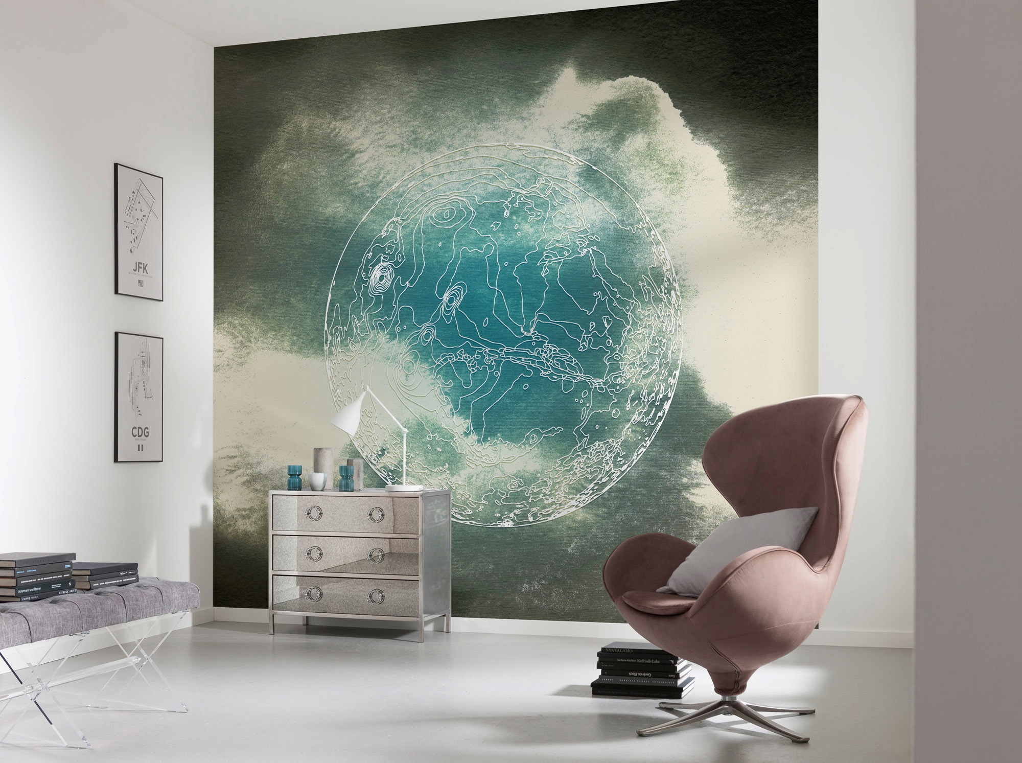 Komar Vliestapete »Digitaldruck Vlies - Surreal Planet - Größe 300 x 280 cm«, bedruckt, Kinderzimmer