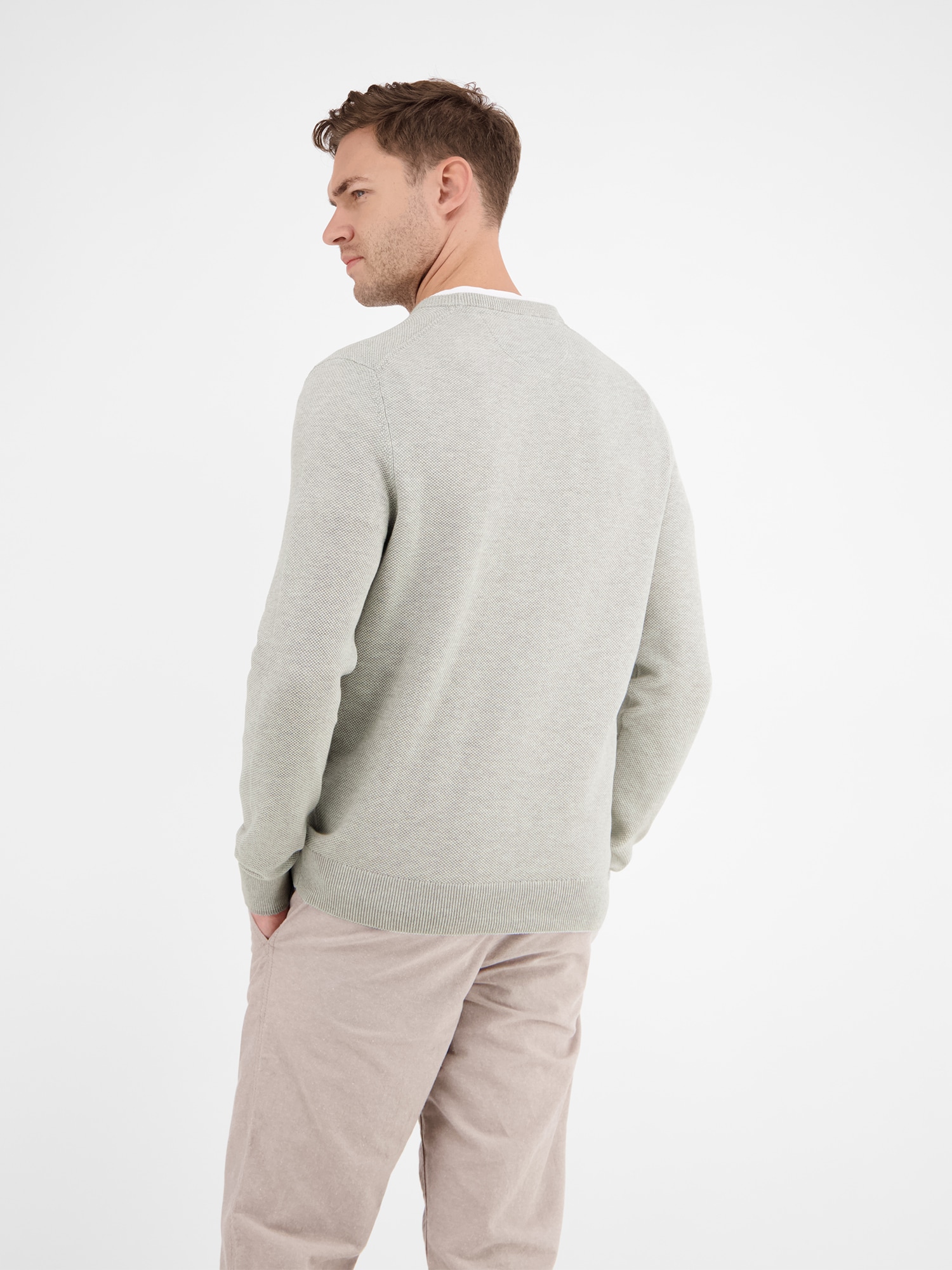 LERROS Strickpullover »Leichter Strickpullover, gerippt«