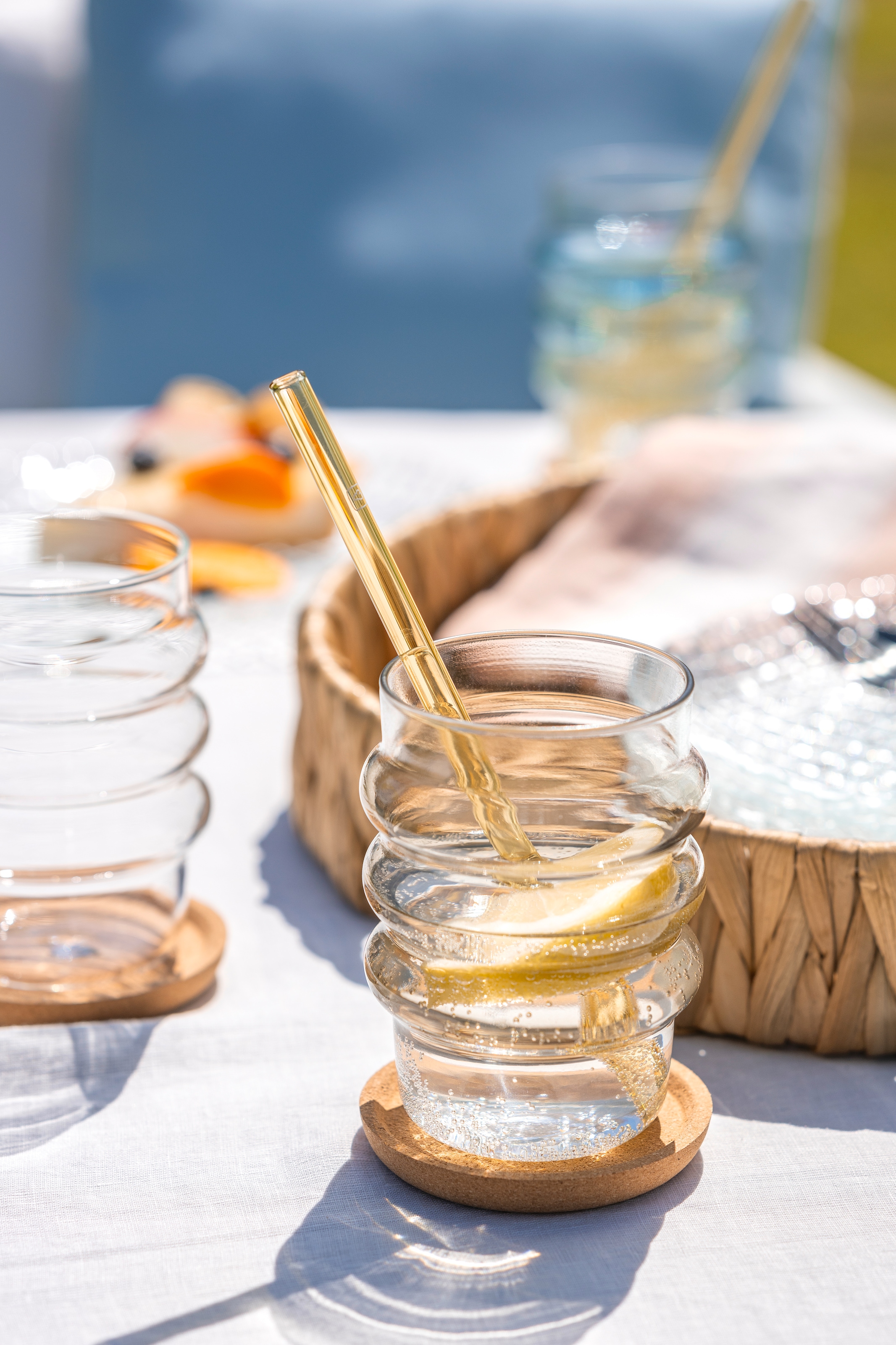 LEONARDO Gläser-Set »Trinkglas SOLE, 350 ml, 6er-Set« mit modernem Bubble-Design