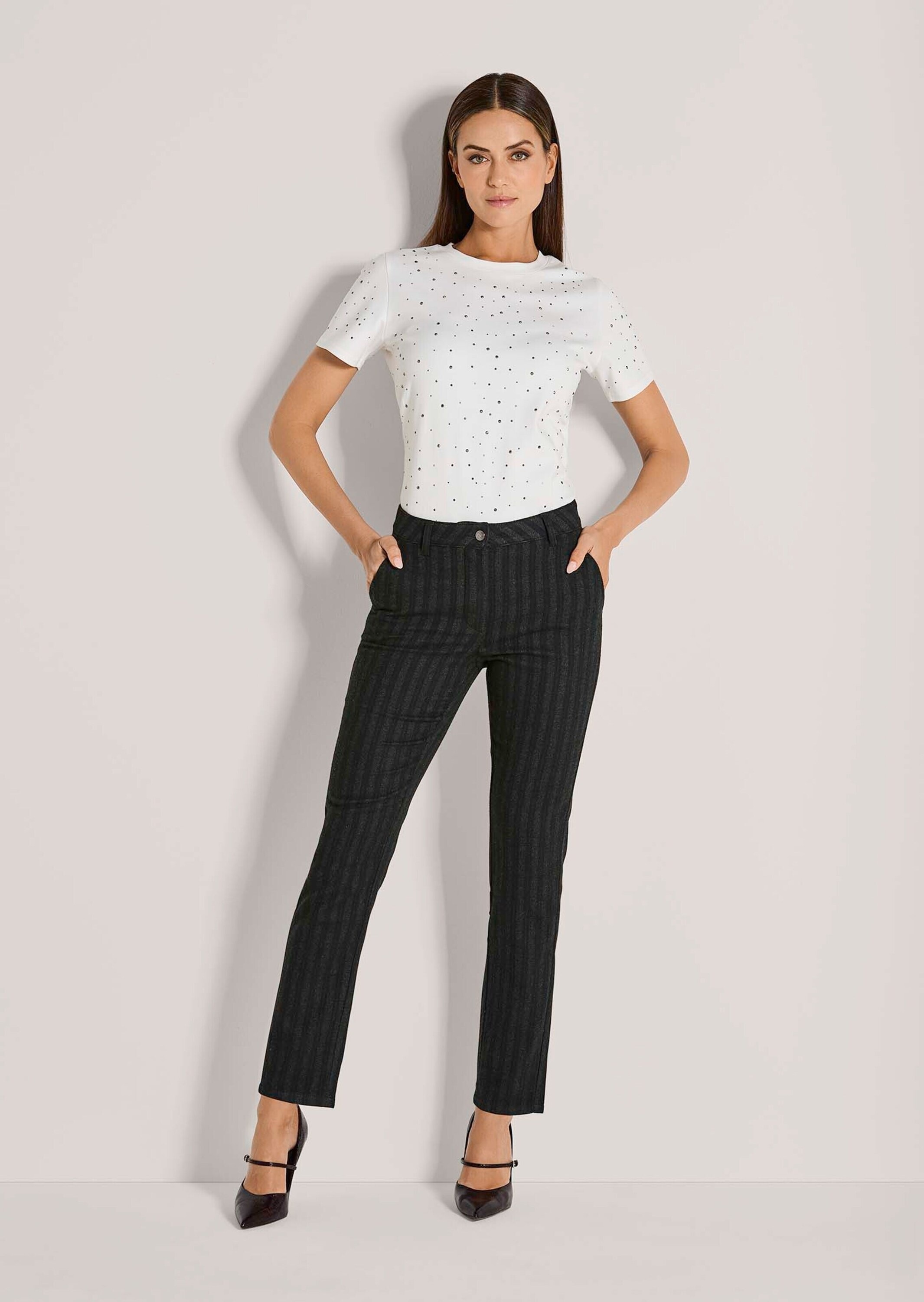 MADELEINE Stoffhose »Hose Flanellhose mit schmaler Beinform«