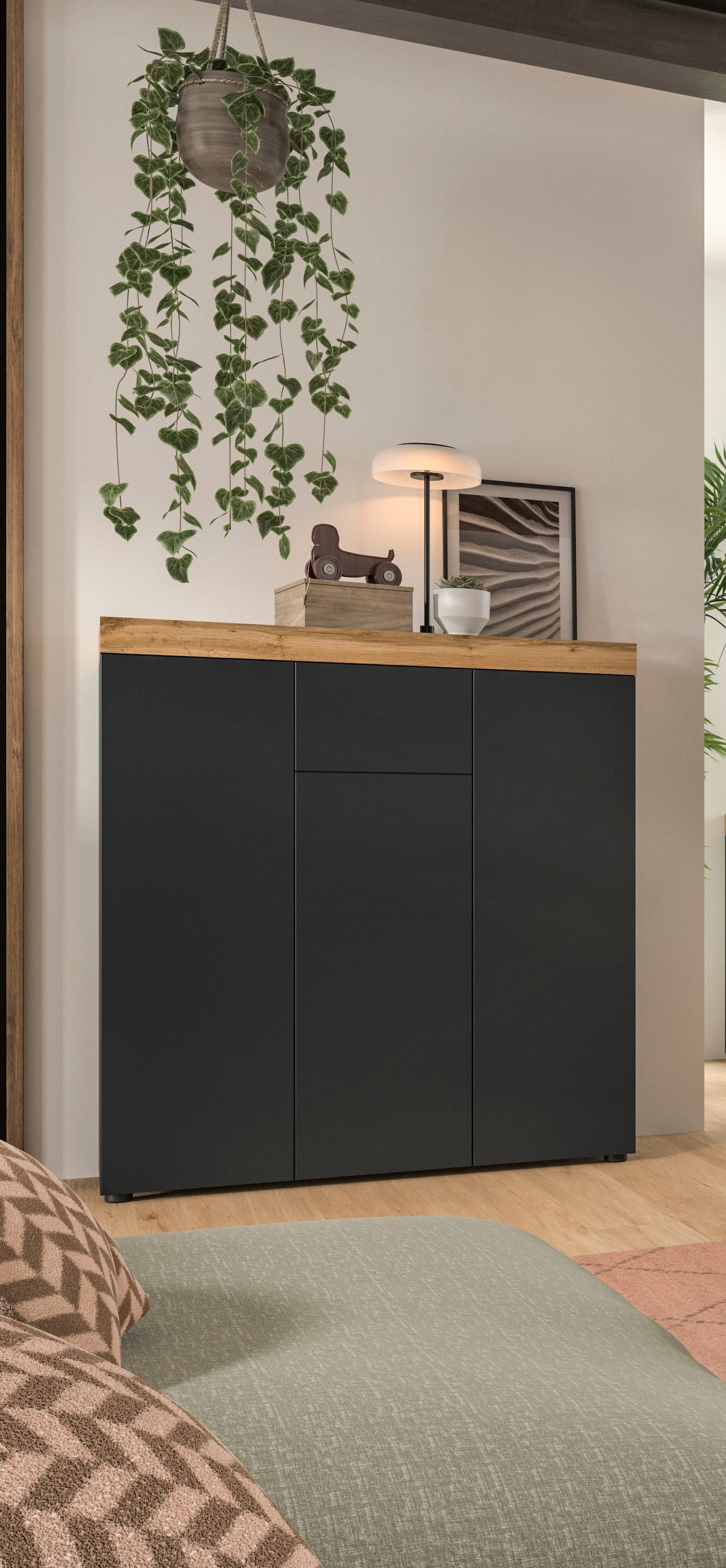 OTTO home Highboard »MAMBO« 2 farbige Ausführung, in verschiedenen Farben erhältlich, 1 Stk. tlg. Kommode, Sideboard, Wohnzimmer, Schlafzimmer