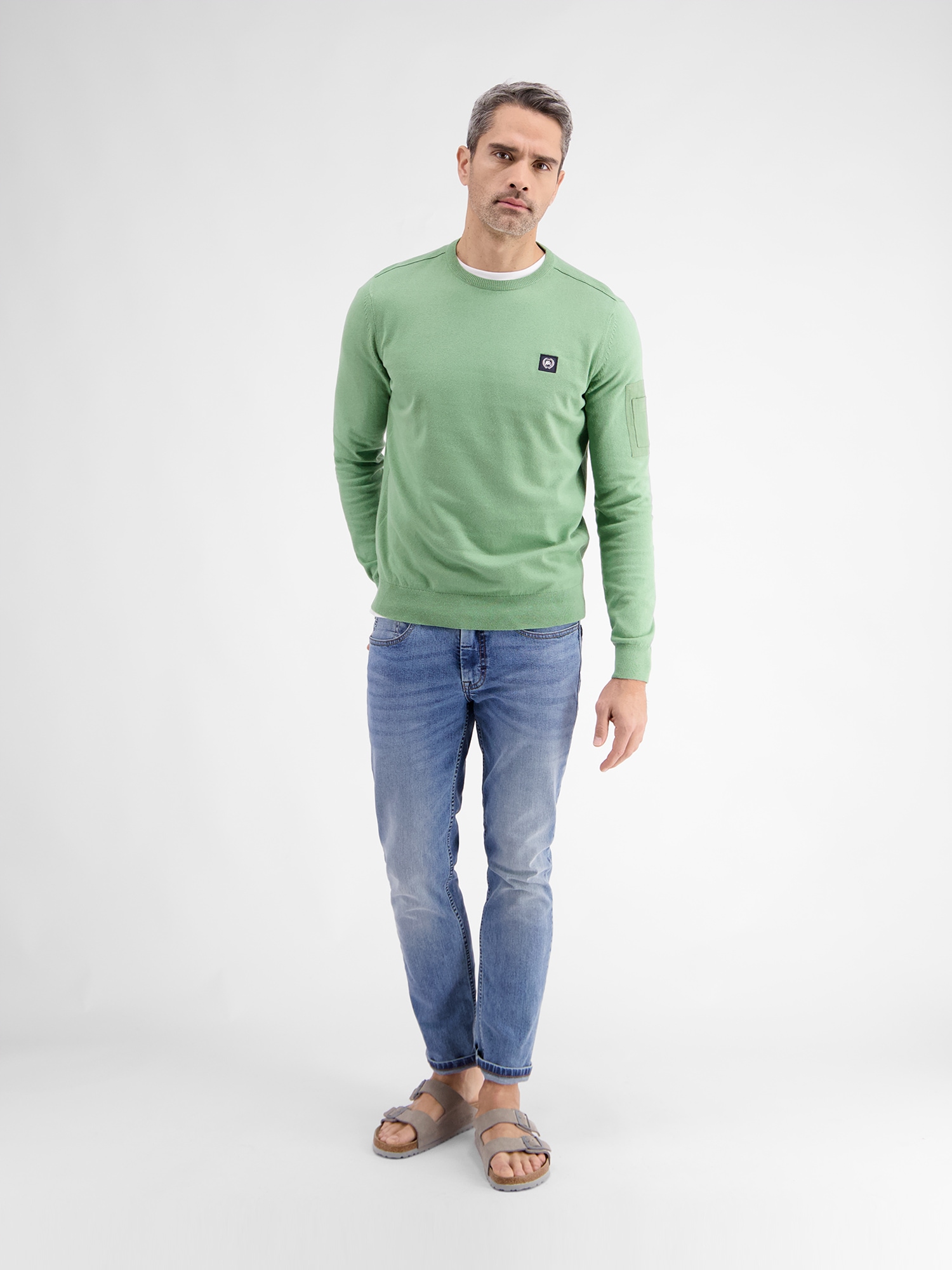 LERROS Strickpullover »LERROS Rundhals Strickpullover«