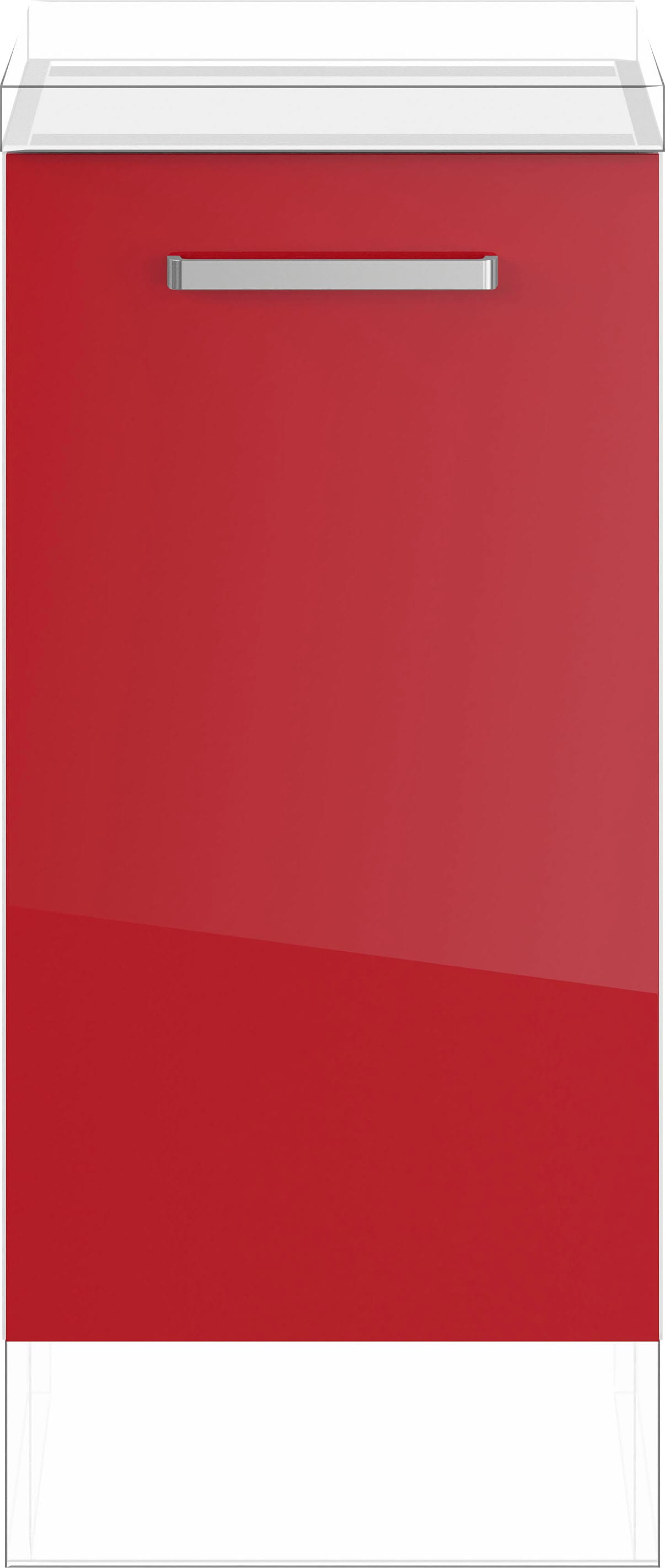 IMPULS KÜCHEN Auszugsunterschrank »"Turin", Breite/Höhe: 40/72,3 cm, mit Soft-Close«, vormontiert, mit Auszug, mit Behälter für Wertstofftrennung
