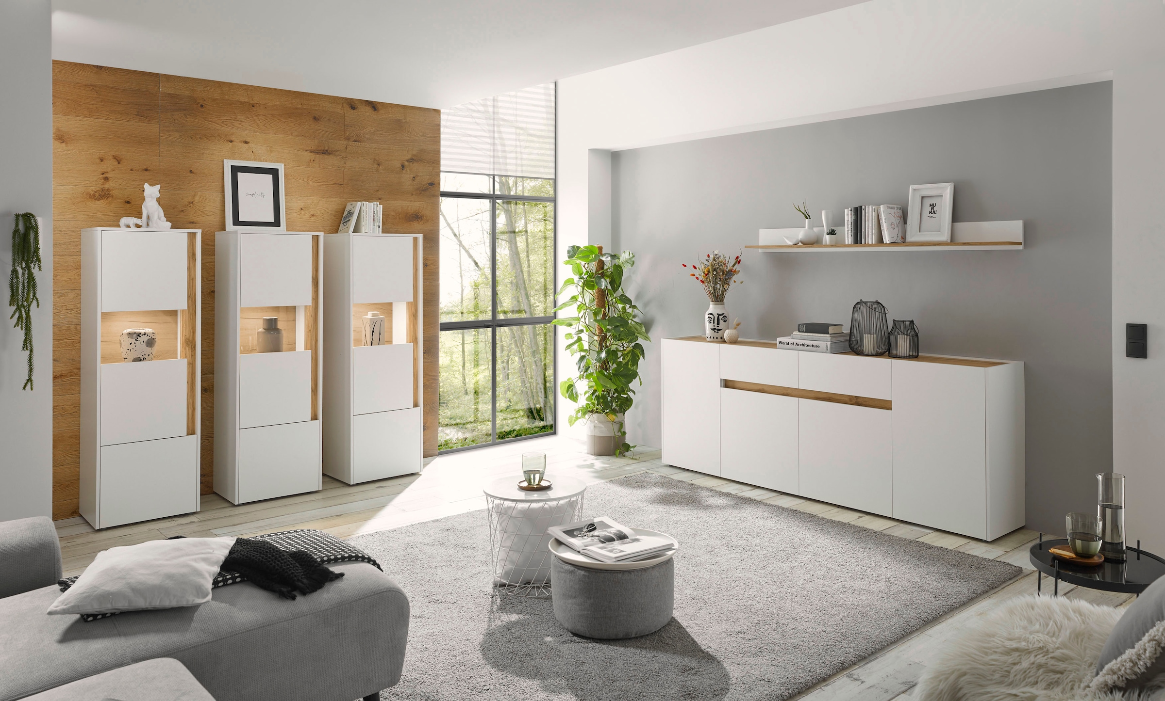 INOSIGN Wohnwand »City/Giron, moderne Anbauwand, Komplettset in vielen Farben verfügbar« Set, 3 Stk. tlg.