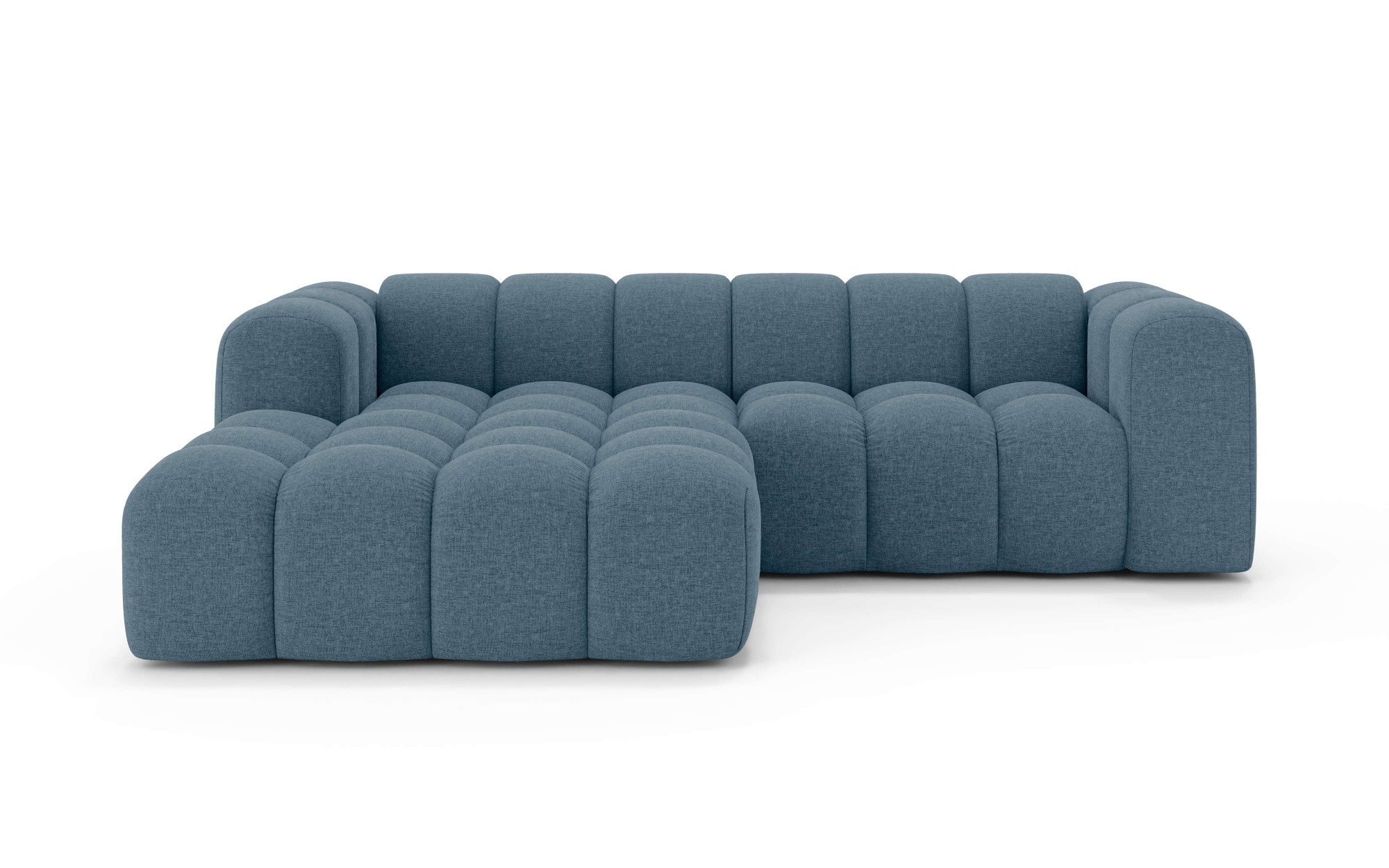 OTTO home Ecksofa »KALLIE Design-Sofa mit Wellenunterfederung, Bubble-Optik, 248/186/72cm«, moderne Steppung, hoher Sitzkomfort und modernes Design