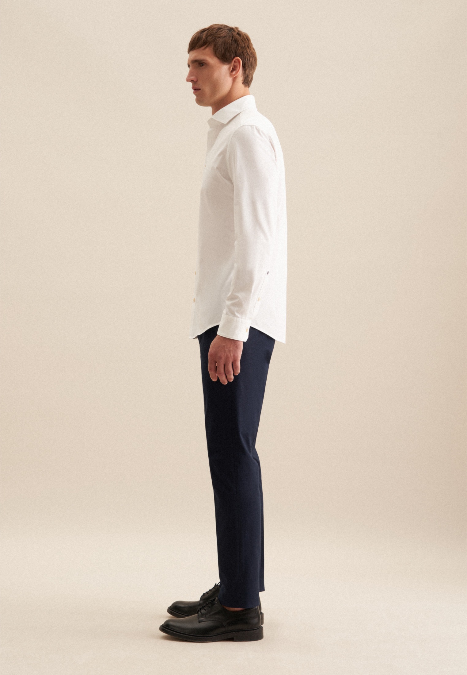 seidensticker Businesshemd Slim 1/1 Kentkragen Uni