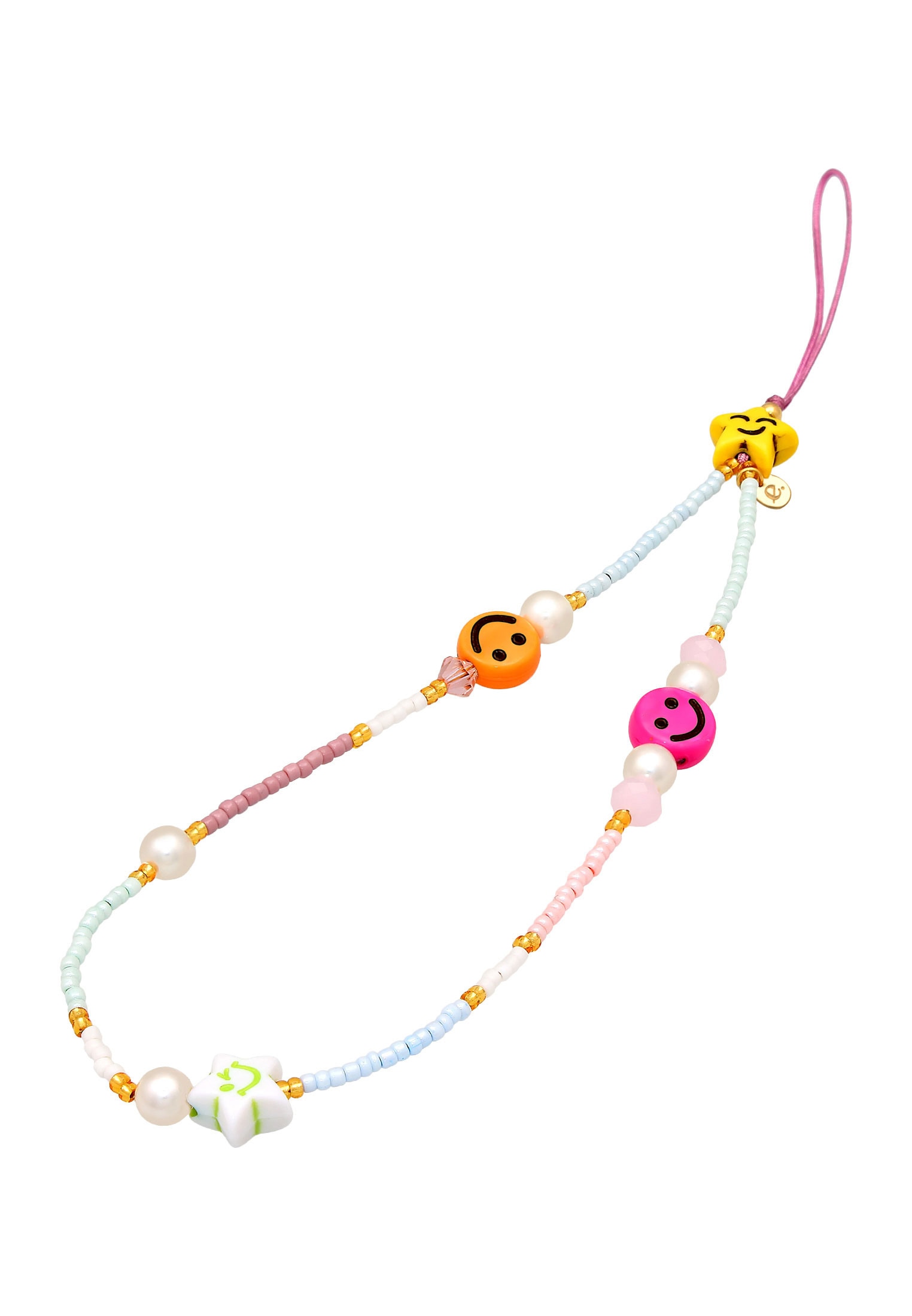 Elli Schmuckset »Schmuckzubehör Schmuckzubehör Beads Phone Kette Smiling 925 Silber«