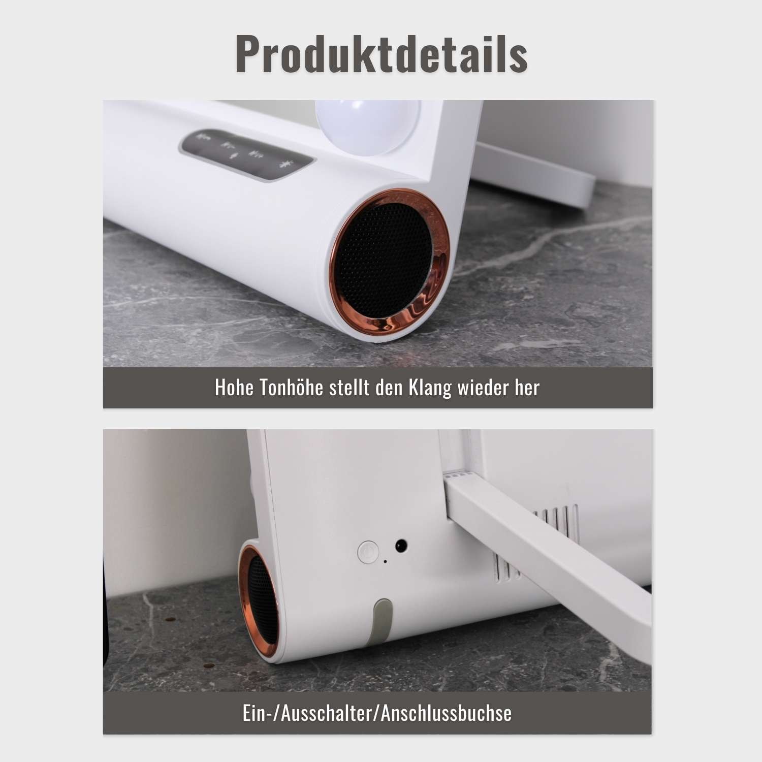 Loevschall Schminkspiegel »Anna Hollywood Spiegel mit LED-Beleuchtung & Bluetooth-Lautsprecher« Wand- oder Standnutzung, Memory-Funktion & 30-Min-Autoschalt