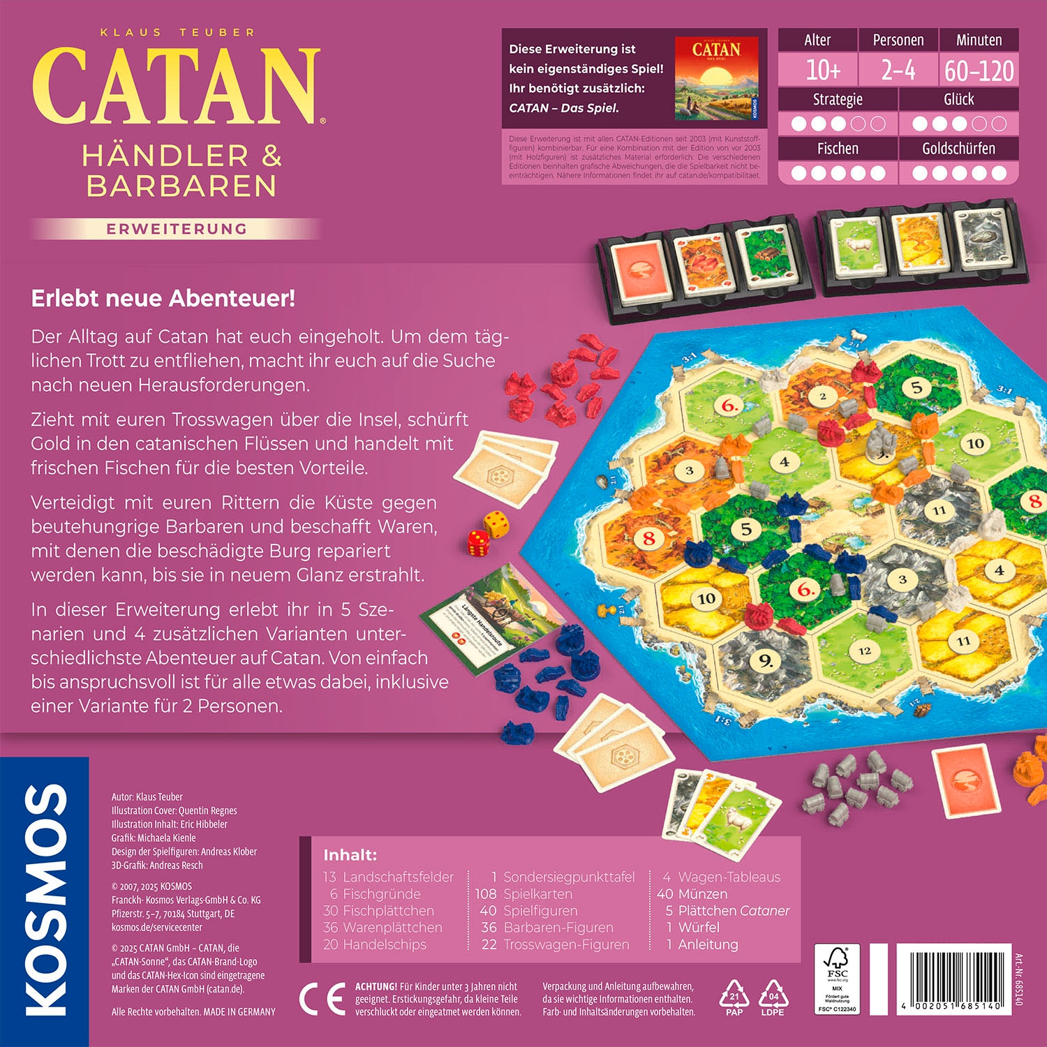 Kosmos Spiel »CATAN Händler & Barbaren«, Made in Germany