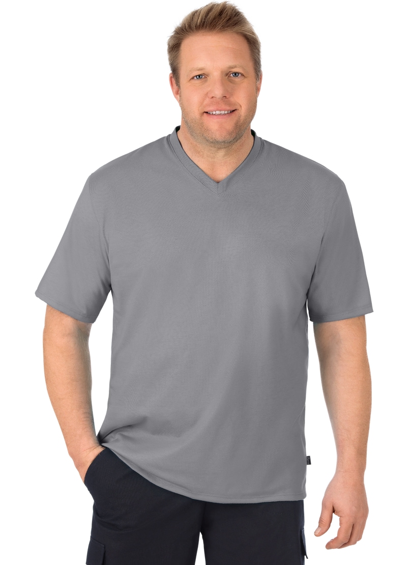 Trigema T-Shirt »TRIGEMA V-Shirt DELUXE Baumwolle«, (1 tlg.)