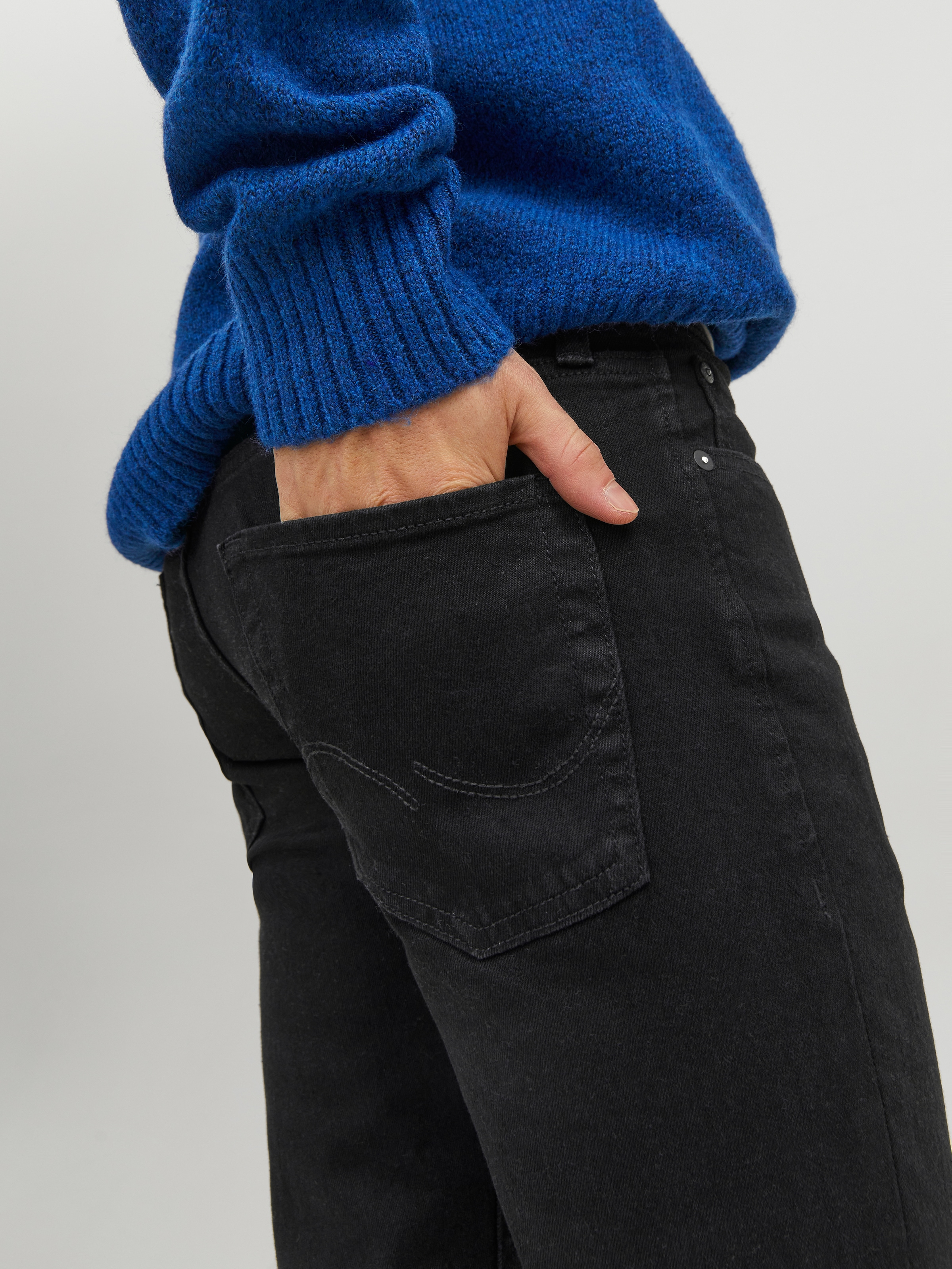 Jack & Jones Slim-fit-Jeans »JJIGLENN Jeans mit schmaler Beinform und Stretch für Komfort« Baumwollmischung, slim fit