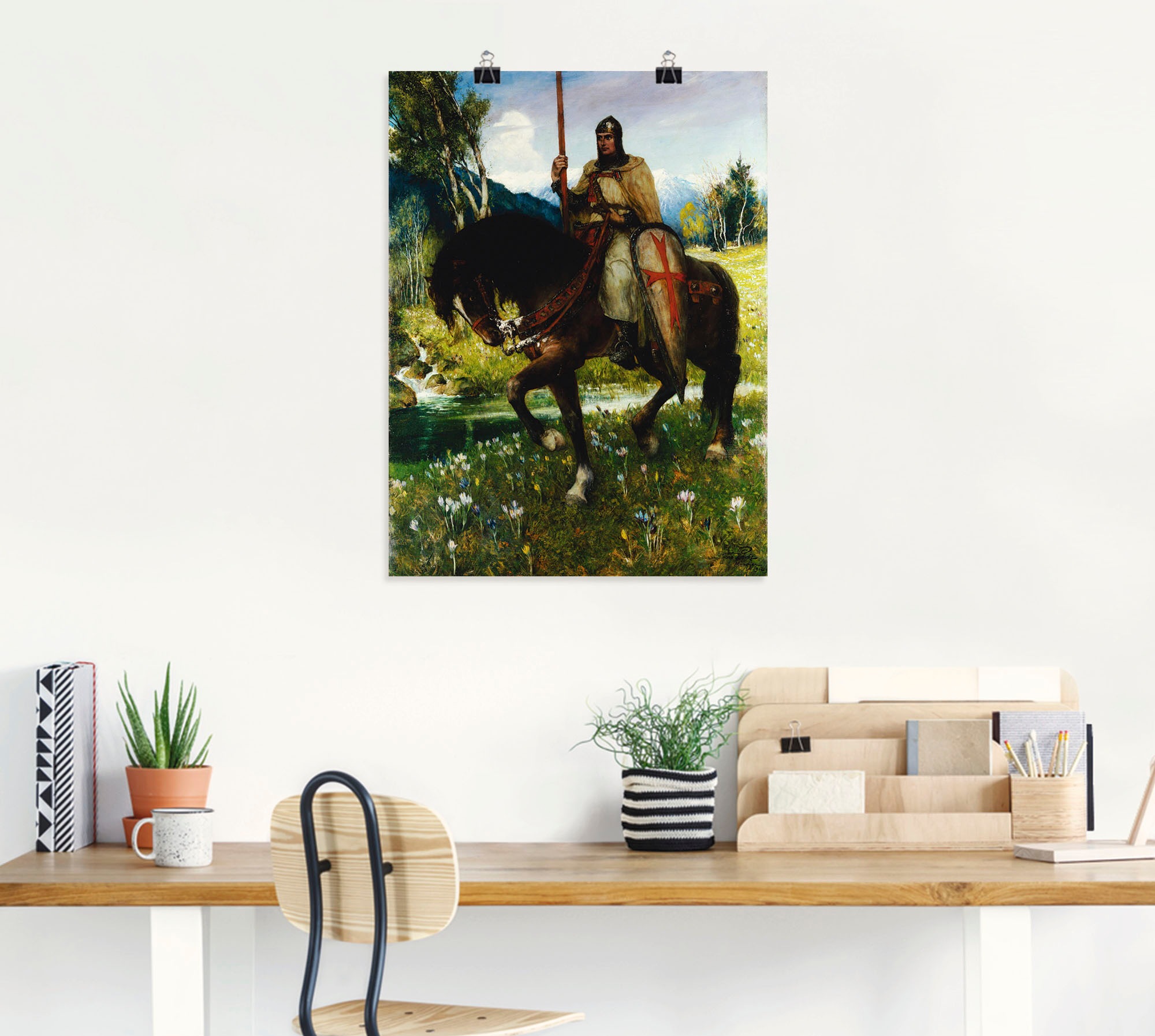 Artland Wandbild »Parsifal, Suche nach dem Heiligen Gral«, Berufe, (1 St.), als Leinwandbild, Wandaufkleber oder Poster in versch. Größen