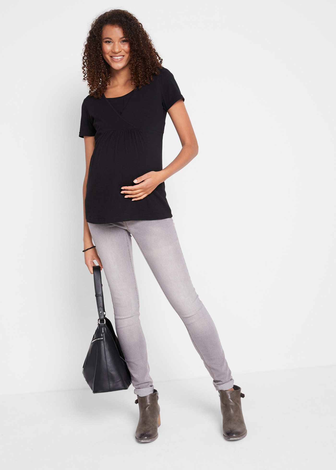 bonprix Stillshirt »2-in-1 Umstands- und Stillshirts (2er Pack?)« Packung, 2, 2 Stk. 2-in-1 Umstands- und Stillshirts (2er Pack?)