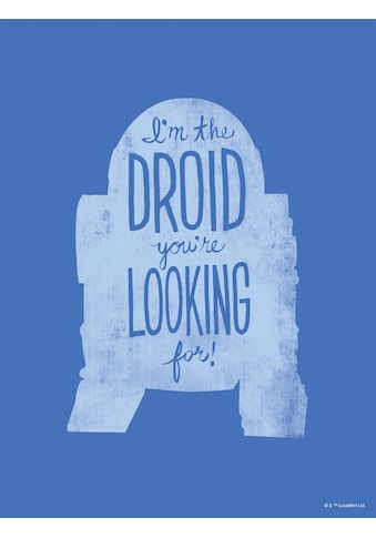 Komar Wandbild »Star Wars Silhouette Quotes R2D2« kaufen