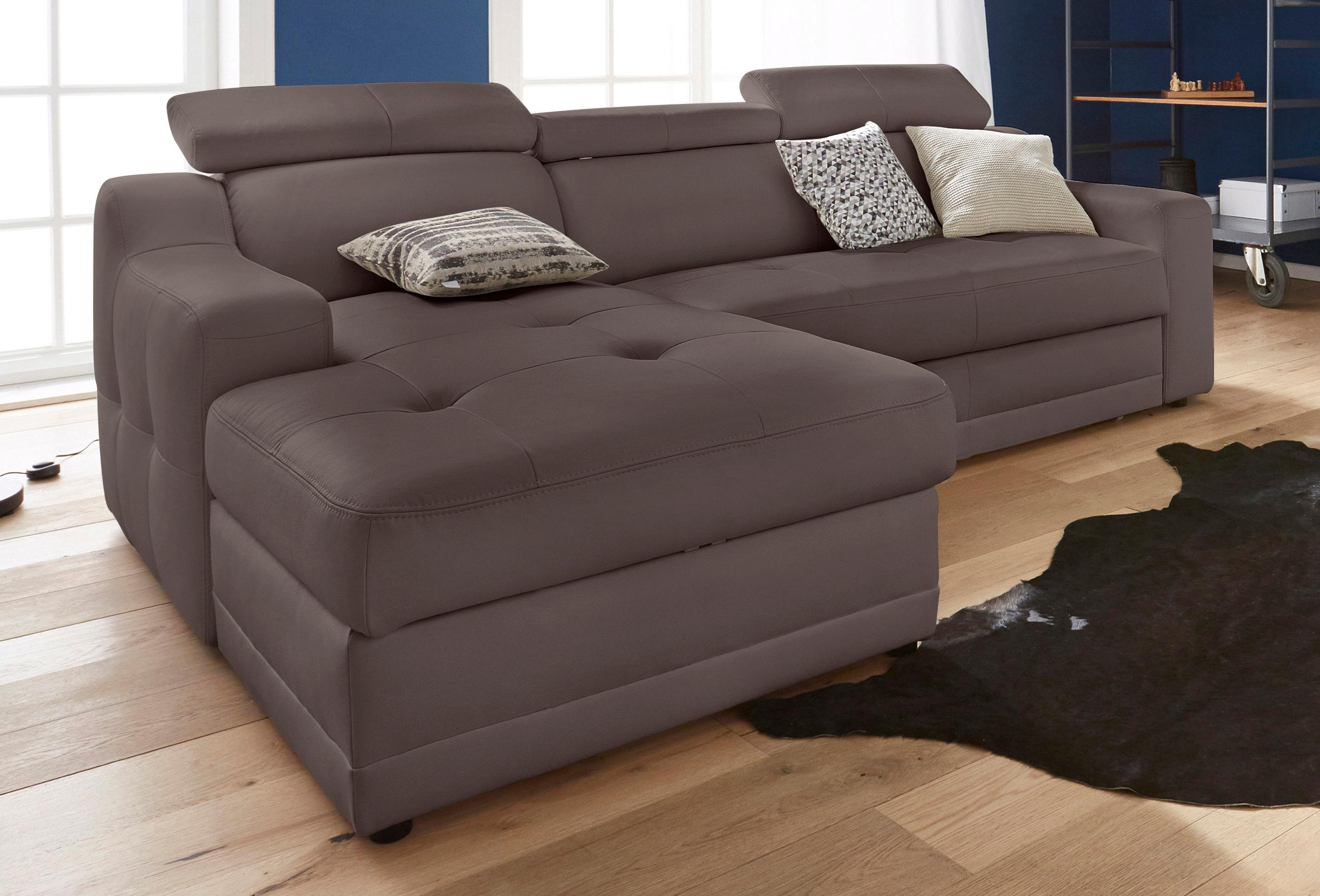 Exxpo - Sofa Fashion Ecksofa »Lotos in braun, Größe B/H/T: 242 cm x 92 cm x 98 cm