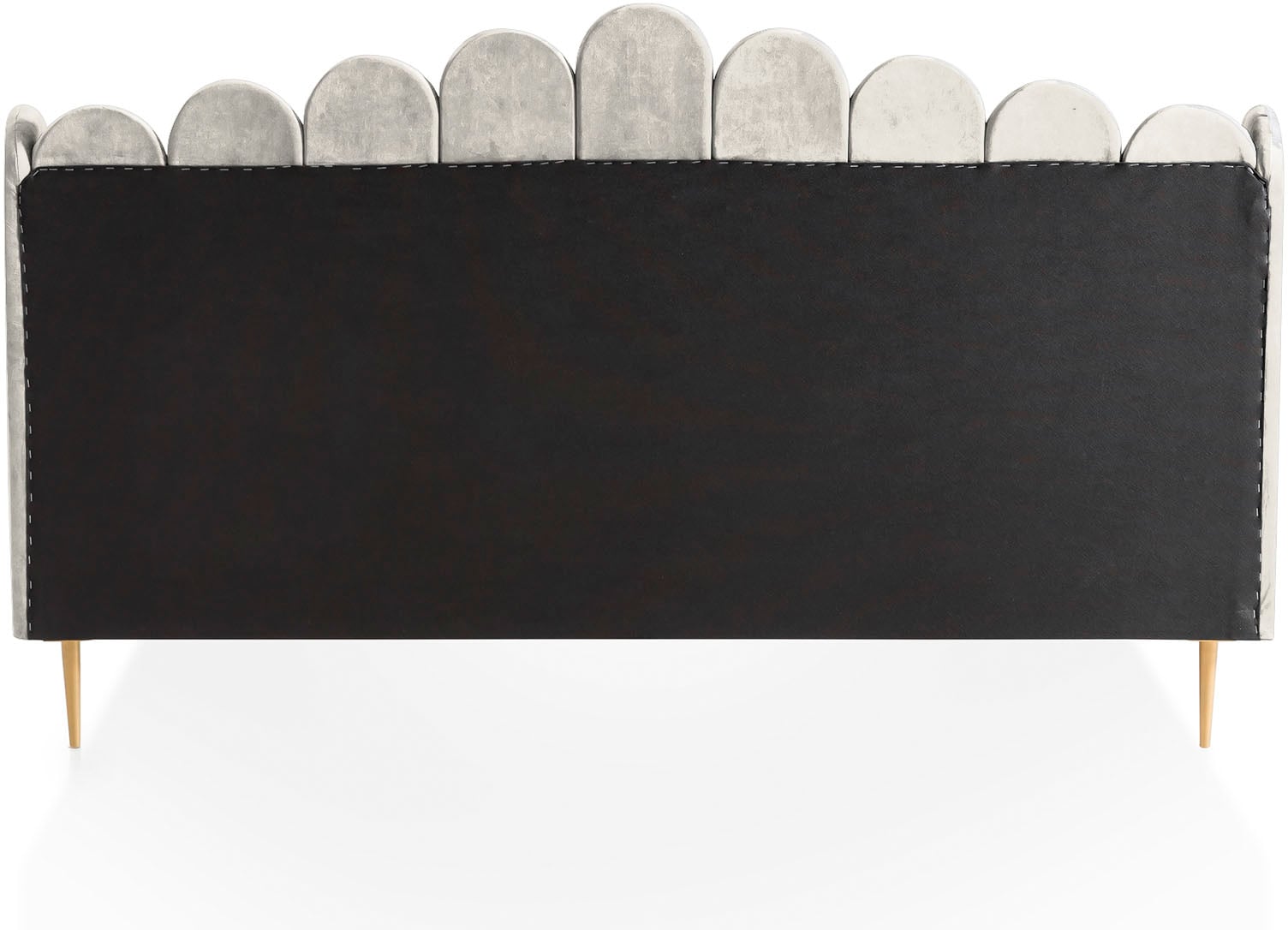 SalesFever Polsterbett »Komfortables Bett für erholsamen Schlaf« Eleganz trifft Komfort: Samt-Bezug, goldfarbene Metallfüße