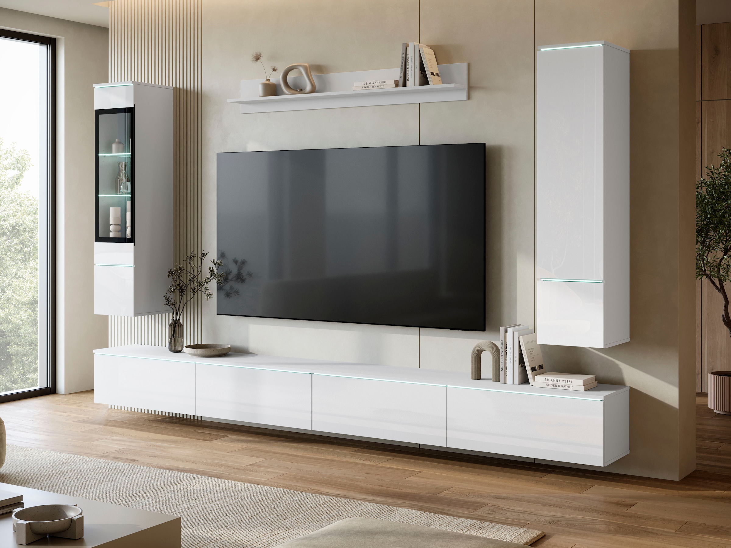 Home affaire Wohnwand »Vera, Breite 300 cm« Komplett-Set, 5 Stk. tlg.