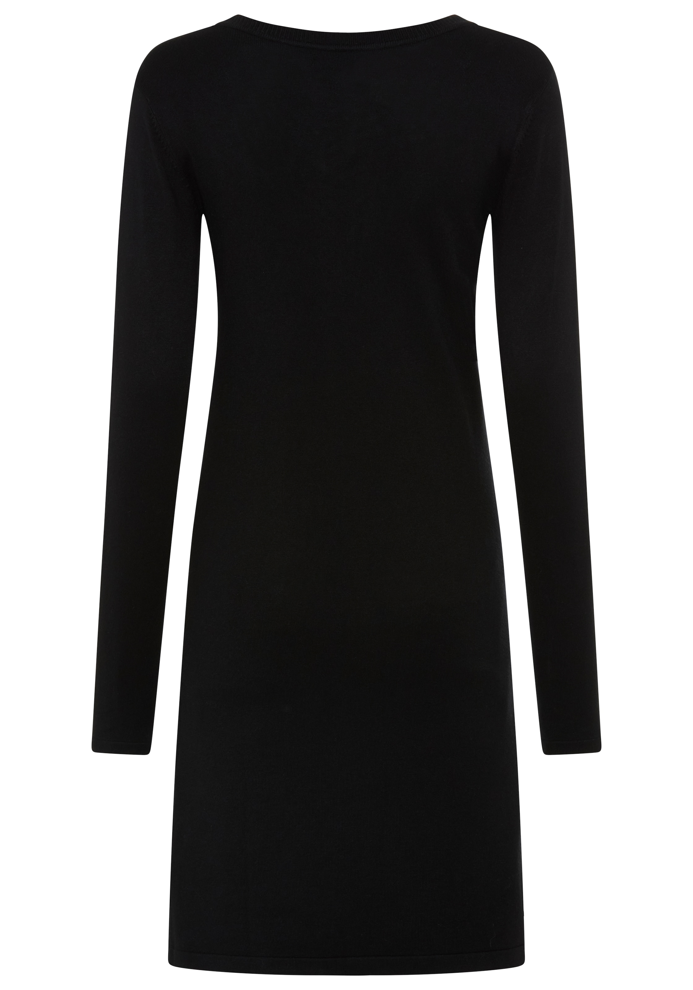 Bruno Banani Strickkleid taillierter Schnitt,  mit Schnürung,  elastisches Material