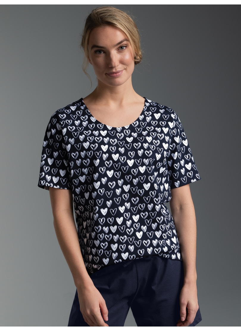 Trigema T-Shirt »TRIGEMA T Shirt mit Allover-Druck "Herzen"« 1