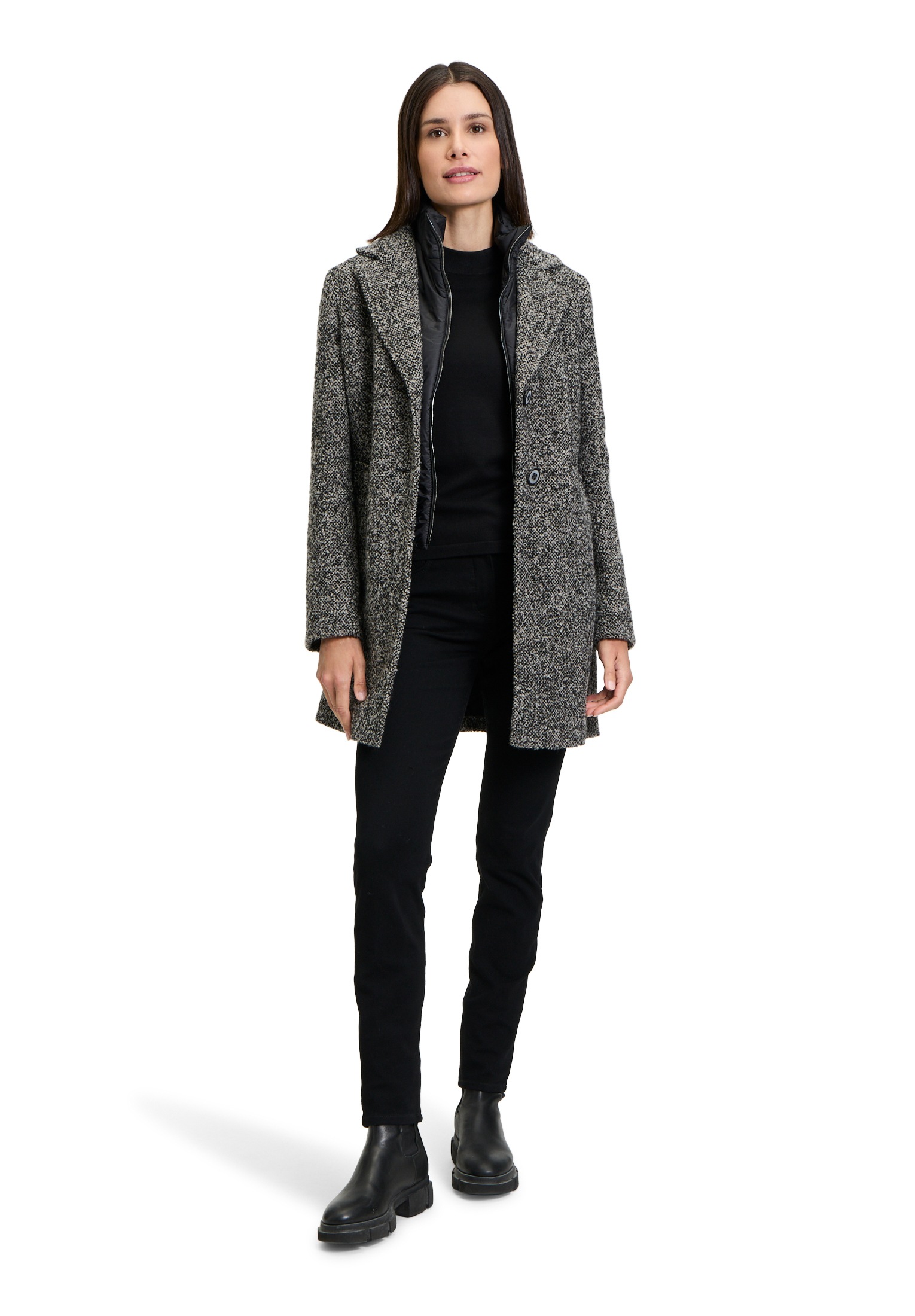 Gil Bret Wolljacke »Wollmantel mit abnehmbarem Westenteil«