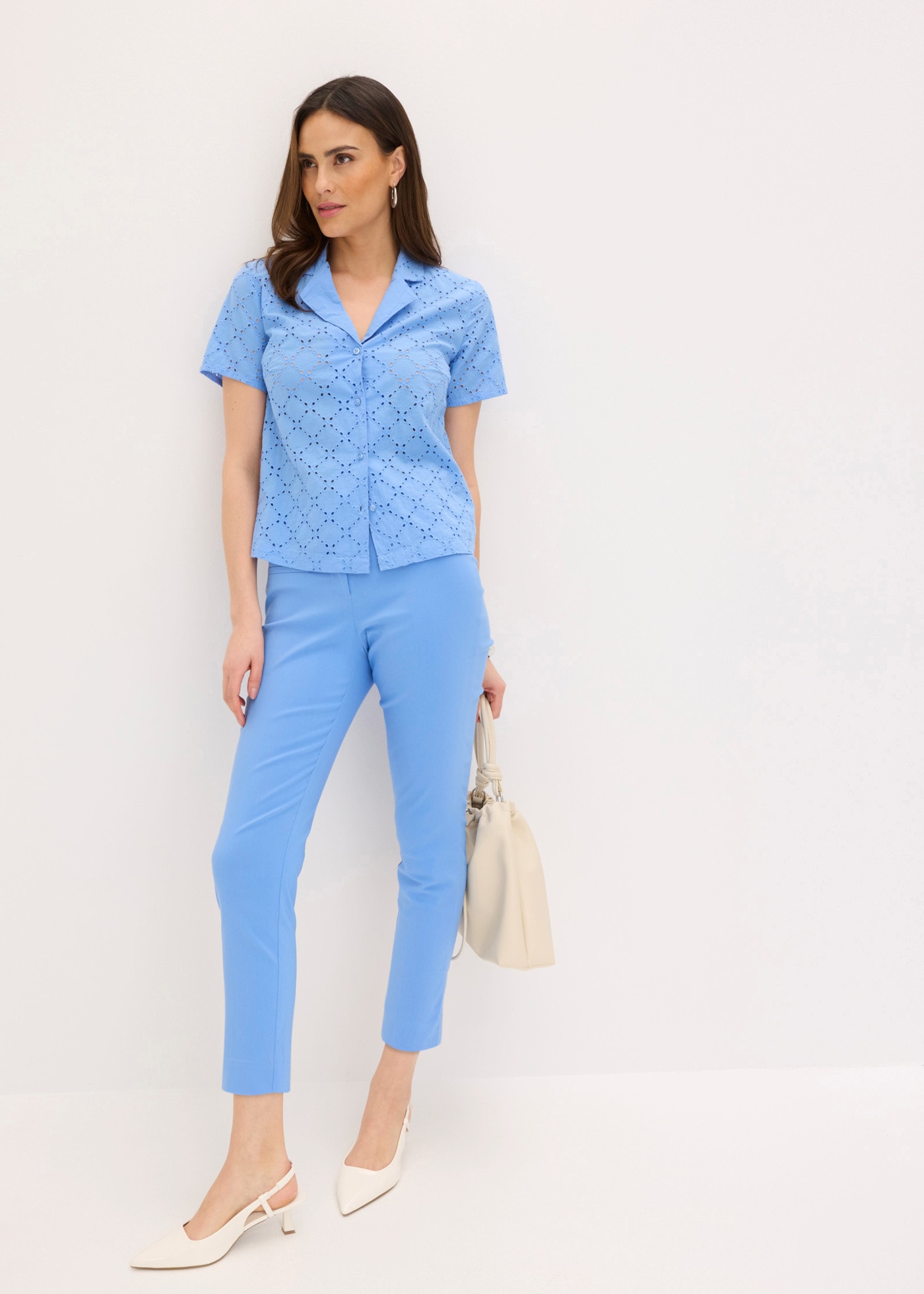 bonprix 7/8-Hose  aus Viskose, Polyamid und Elasthan, Slim fit, femininer Stil