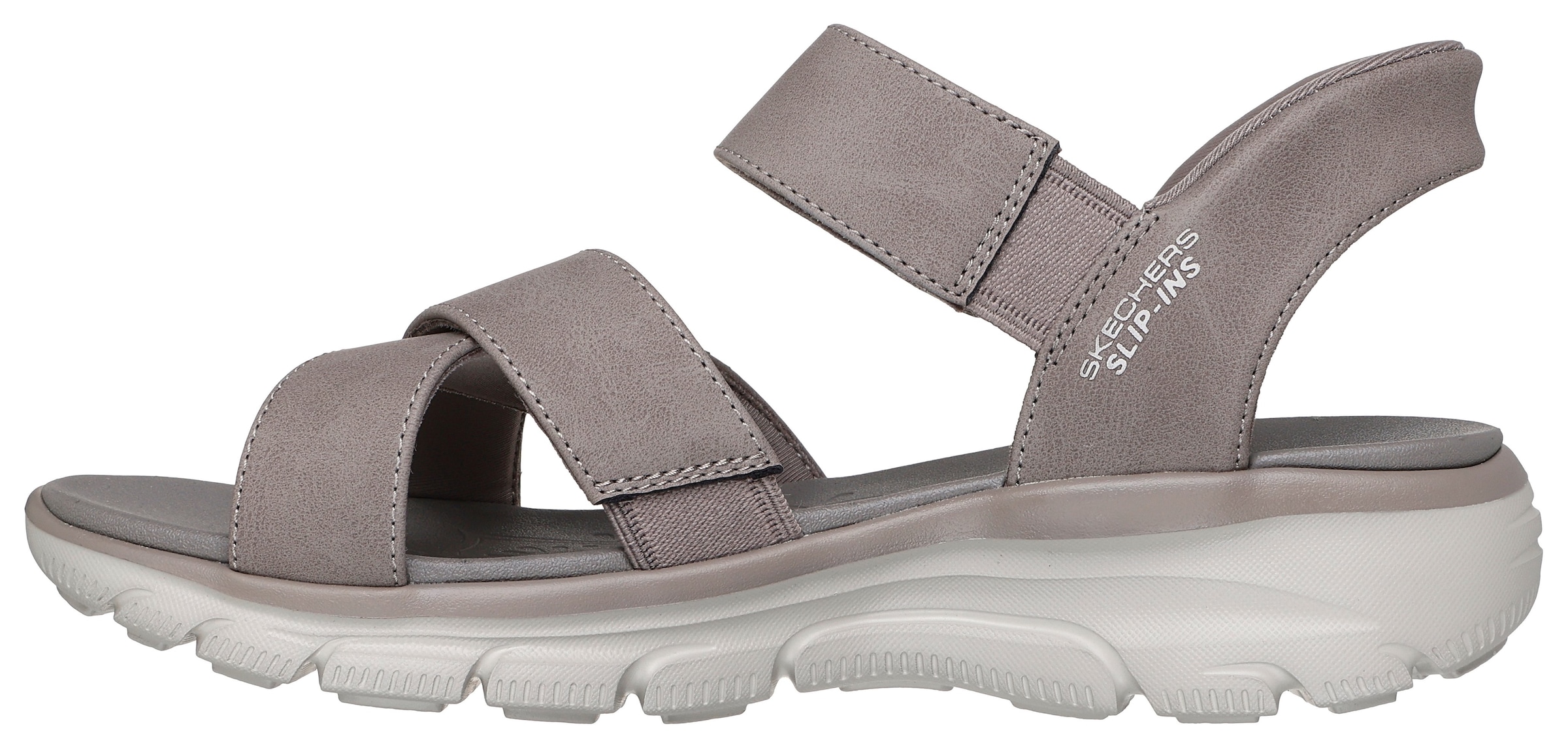 Skechers Sandale »EASY GOING-SOMEWHERE SUNNY«, Schlupfschuh, Plateausandale mit Slip-ins Funktion