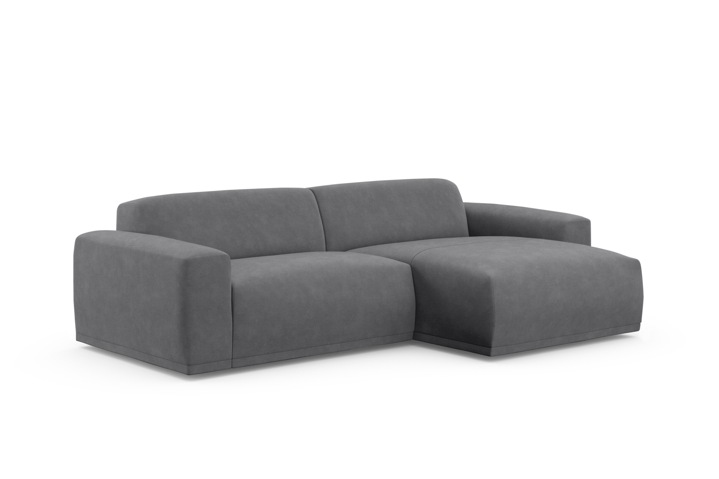 TRENDMANUFAKTUR Ecksofa »Braga, mit hochwertigem Kaltschaum, L-Form, in Cord erhältlich«, (2 St.), modernes Sofa, Couch mit hohem Sitzkomfort, 255/72/160 cm (B/H/T)