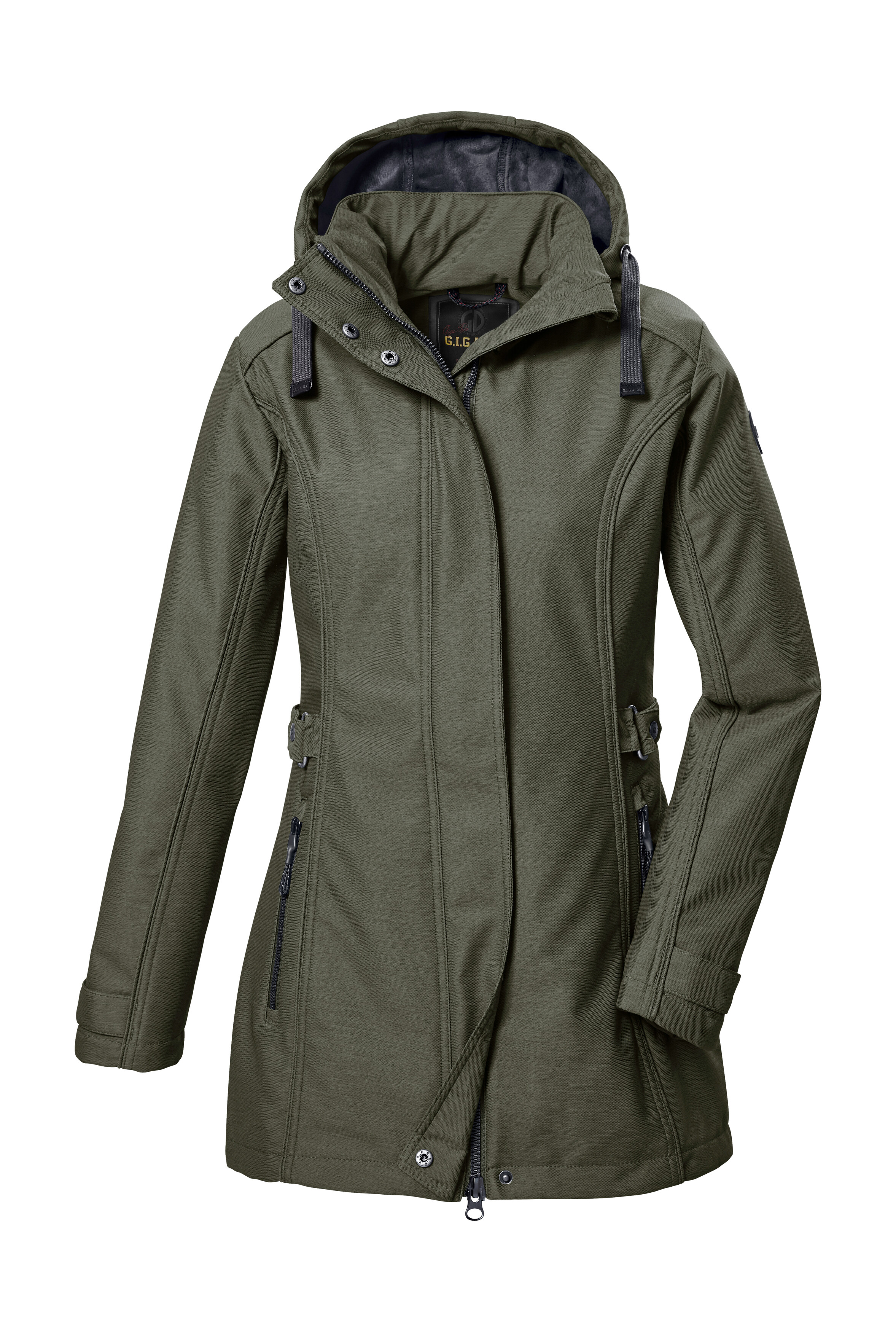 G.I.G.A. DX by killtec Softshellparka "GW 22 WMN SFTSHLL PRK" Softshell Parka, 8.000 mm wasserdicht, atmungsaktiv, abzippbare Kapuze
