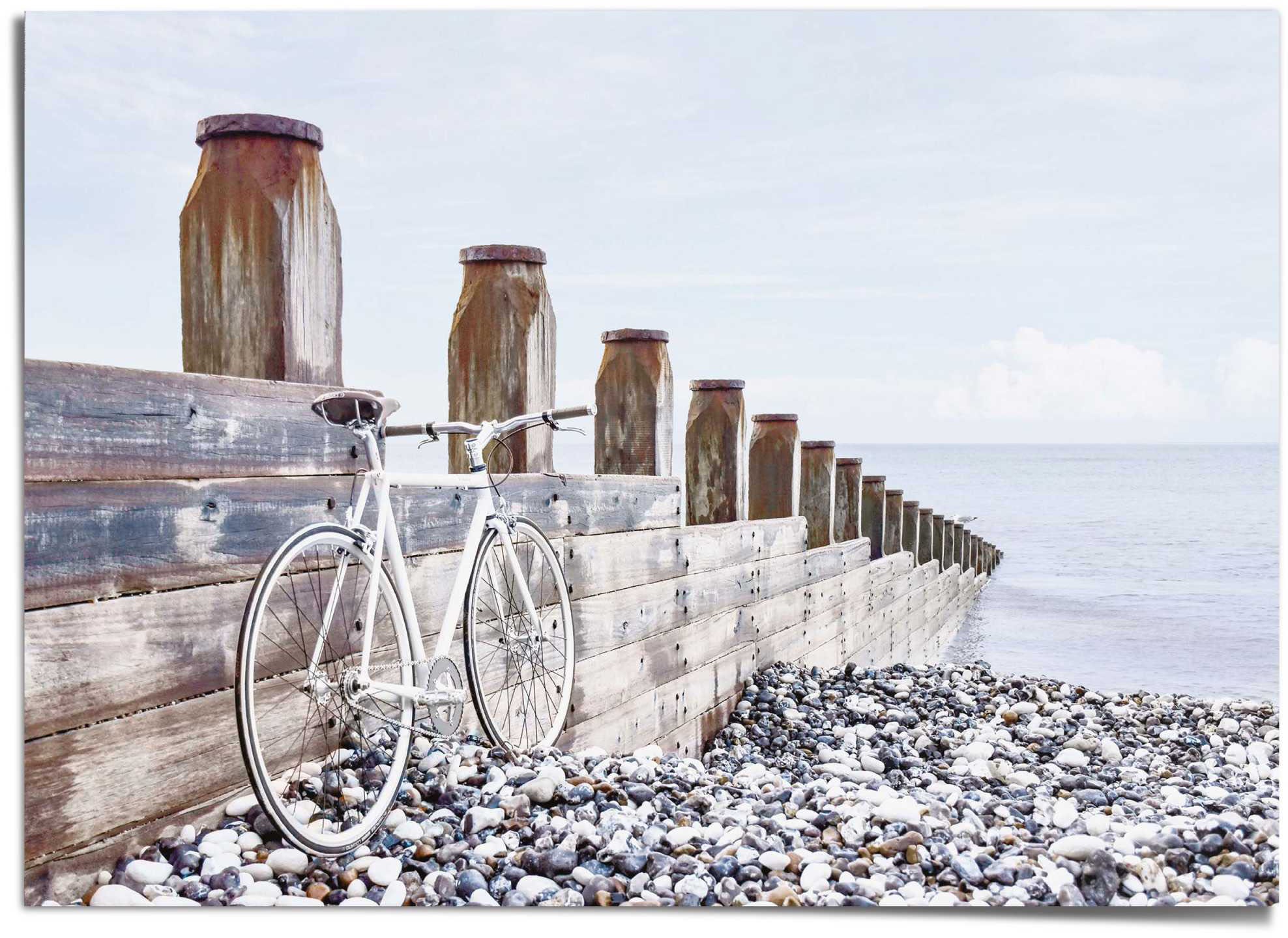 Reinders! Poster »Fahrrad am Meer«