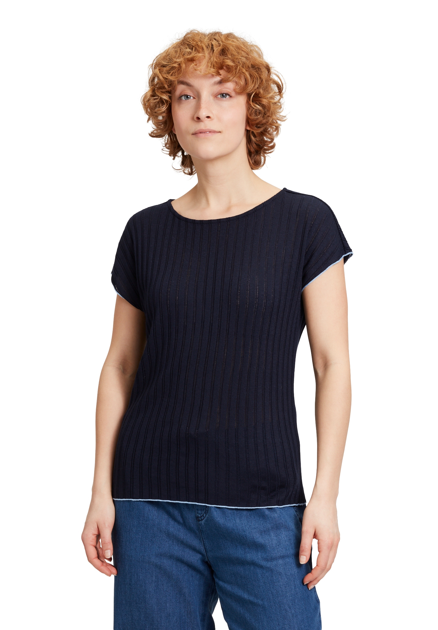 Cartoon Sweatshirt »Casual-Shirt mit Rippenstruktur«