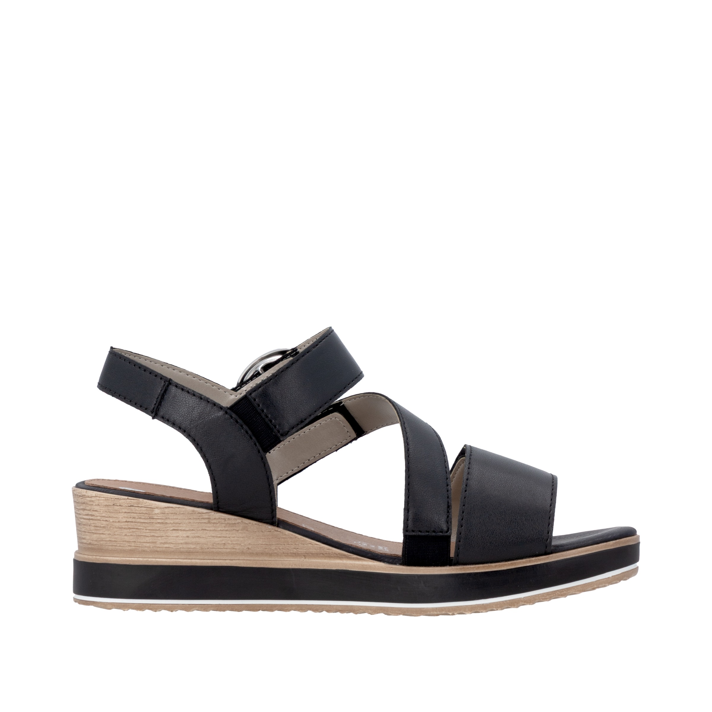 Remonte Keilsandalette  Sommerschuh, Riemchensandale mit praktischen Klettverschlüssen