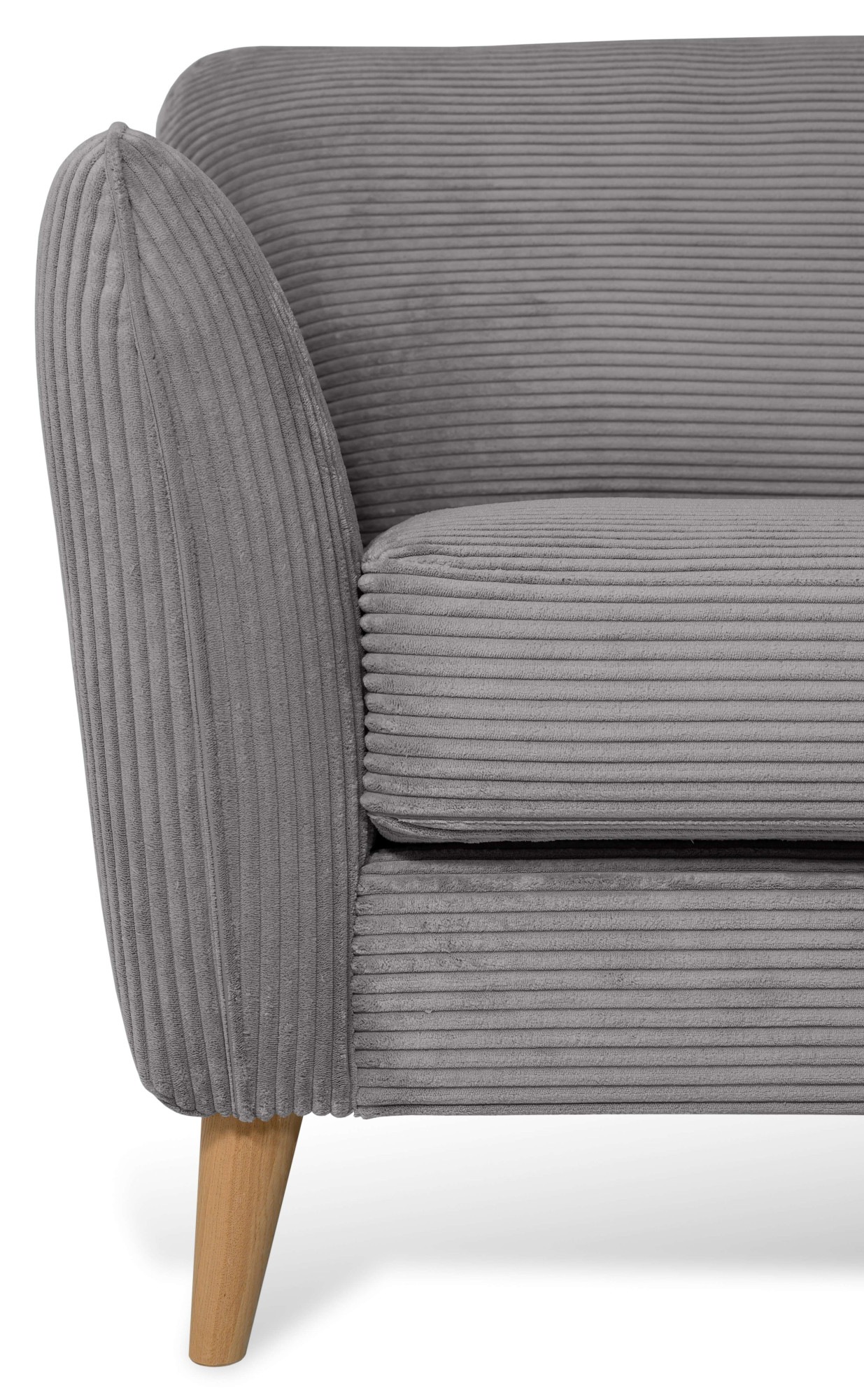 Home affaire Ecksofa »MARSEILLE 278/202 cm, L-Form, Ottom. rechts/links, verschiedene Bezüge«, Massivholzbeine Eiche, Landhausstil, Wellenunterfederung