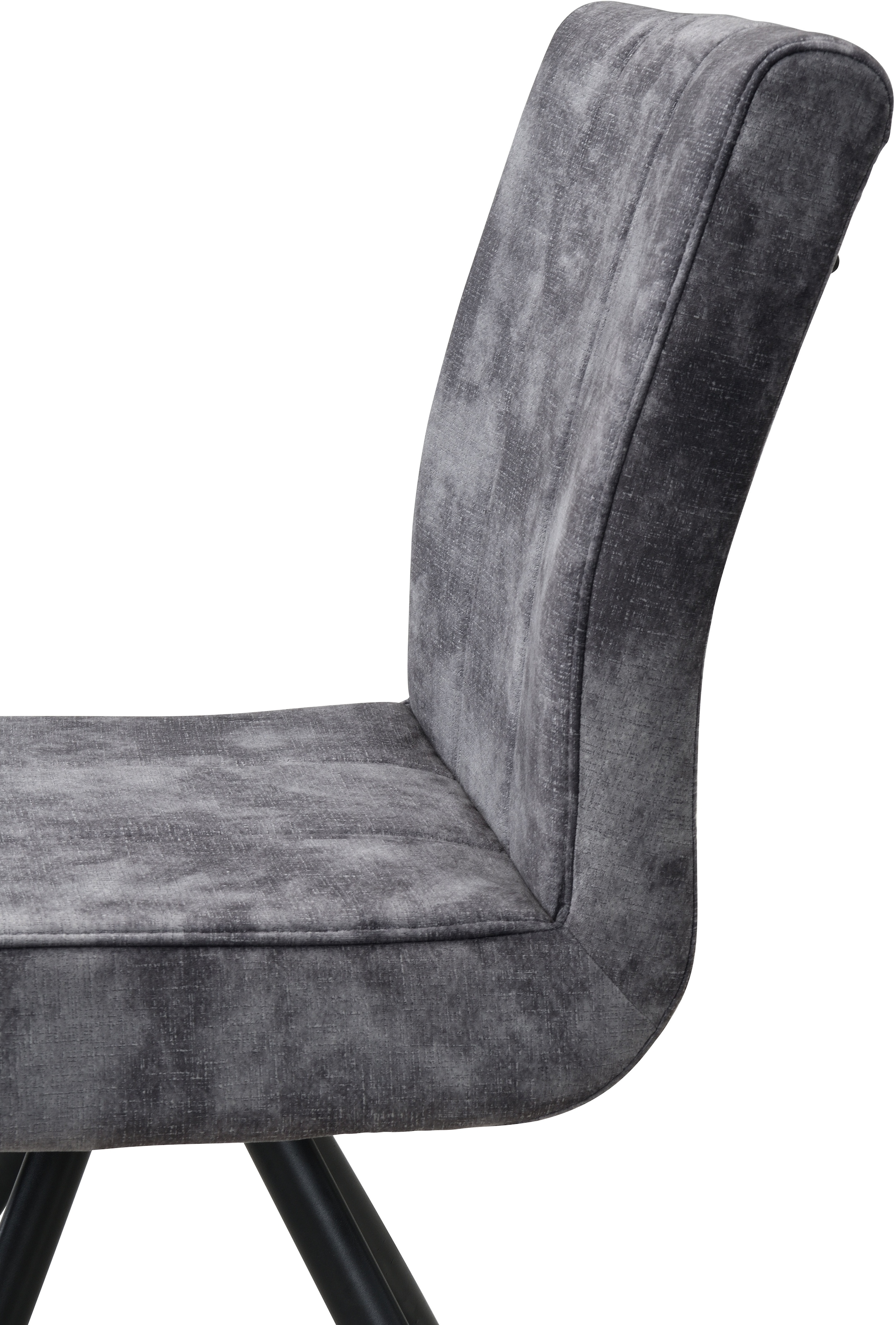 HELA Drehstuhl »PORTO« (Set) 1 Stk.4-Fuß, 360° drehbar, Federkorb, Vintage Velvet Optik, mit Griff