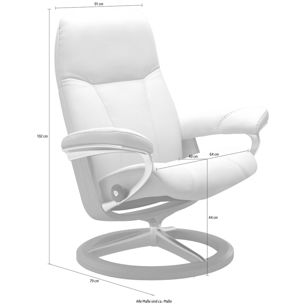 Stressless® Relaxsessel »Consul«, mit Signature Base, Größe L, Gestell Eiche