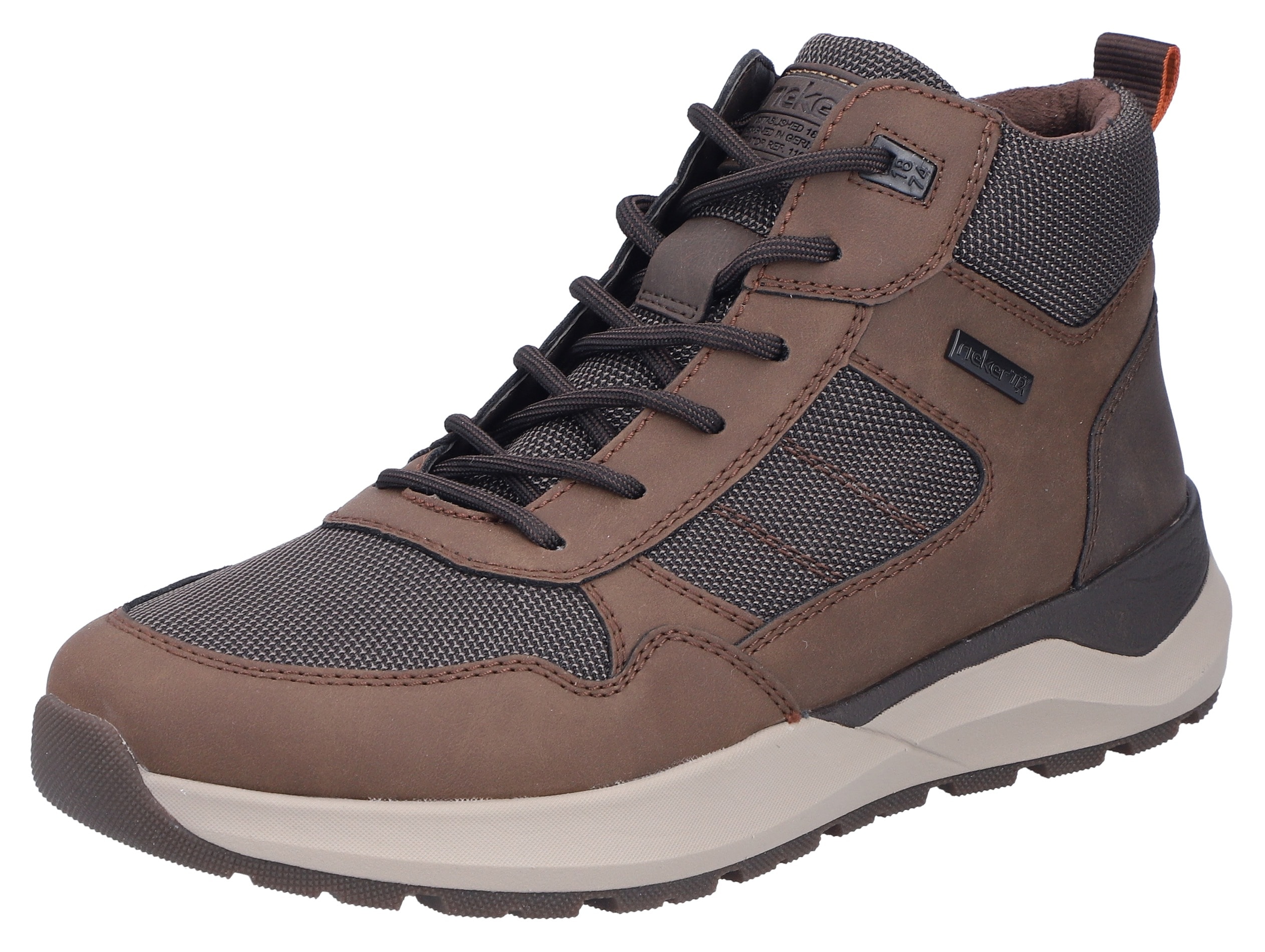 Rieker Herren Winterboots Schnürboots, Casual High Top Sneaker mit TEX-Membran, Größe 47